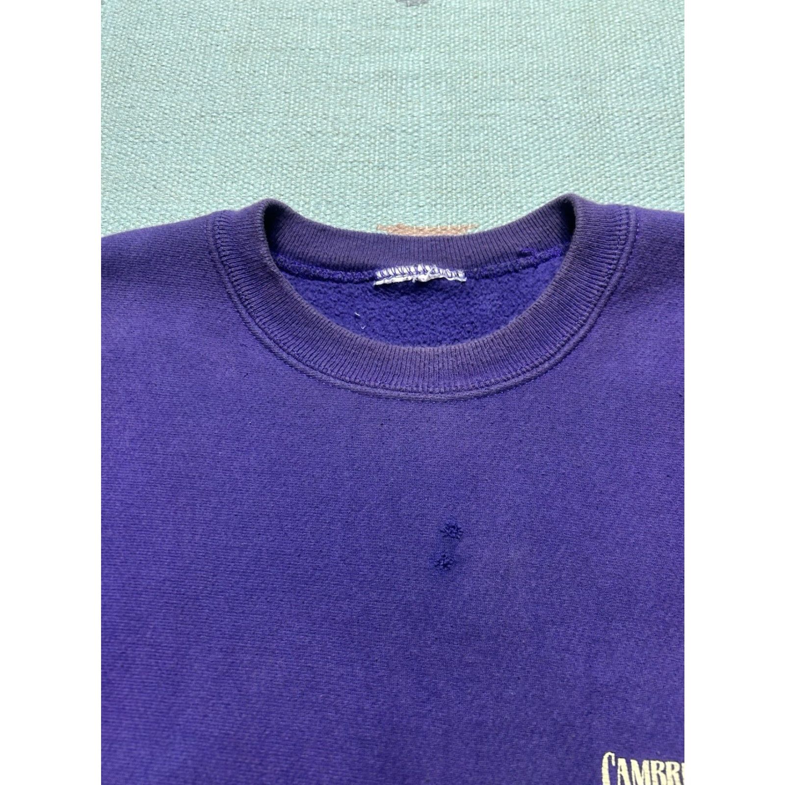 Vintage VINTAGE 90s Cambria Pines Lodge California Purple Sweatshirt Crewneck Large Men Pullover Shirt Size US L / EU 52-54 / 3 - 4 Thumbnail