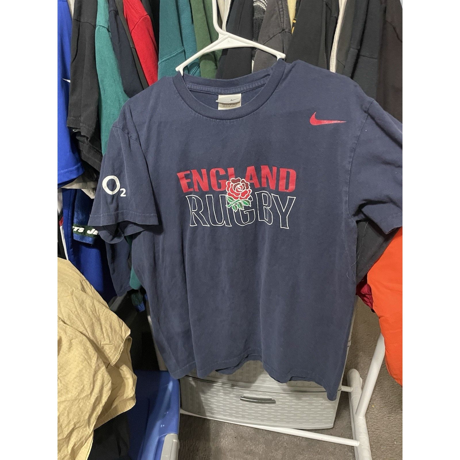 Nike Size Large- Rare Nike Vintage England Rugby T-shirt O2 blue Size US L / EU 52-54 / 3 - 1 Thumbnail