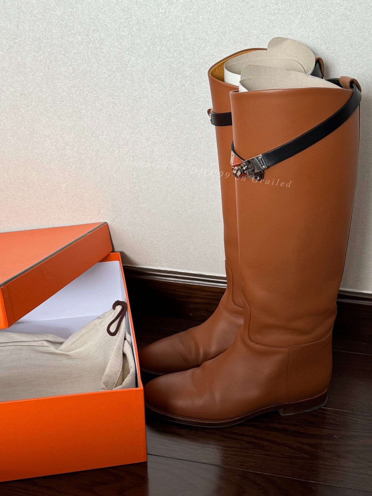 Hermes Hermes Saddle Leather Kelly Boots Size US 5 / IT 35 - 1 Thumbnail