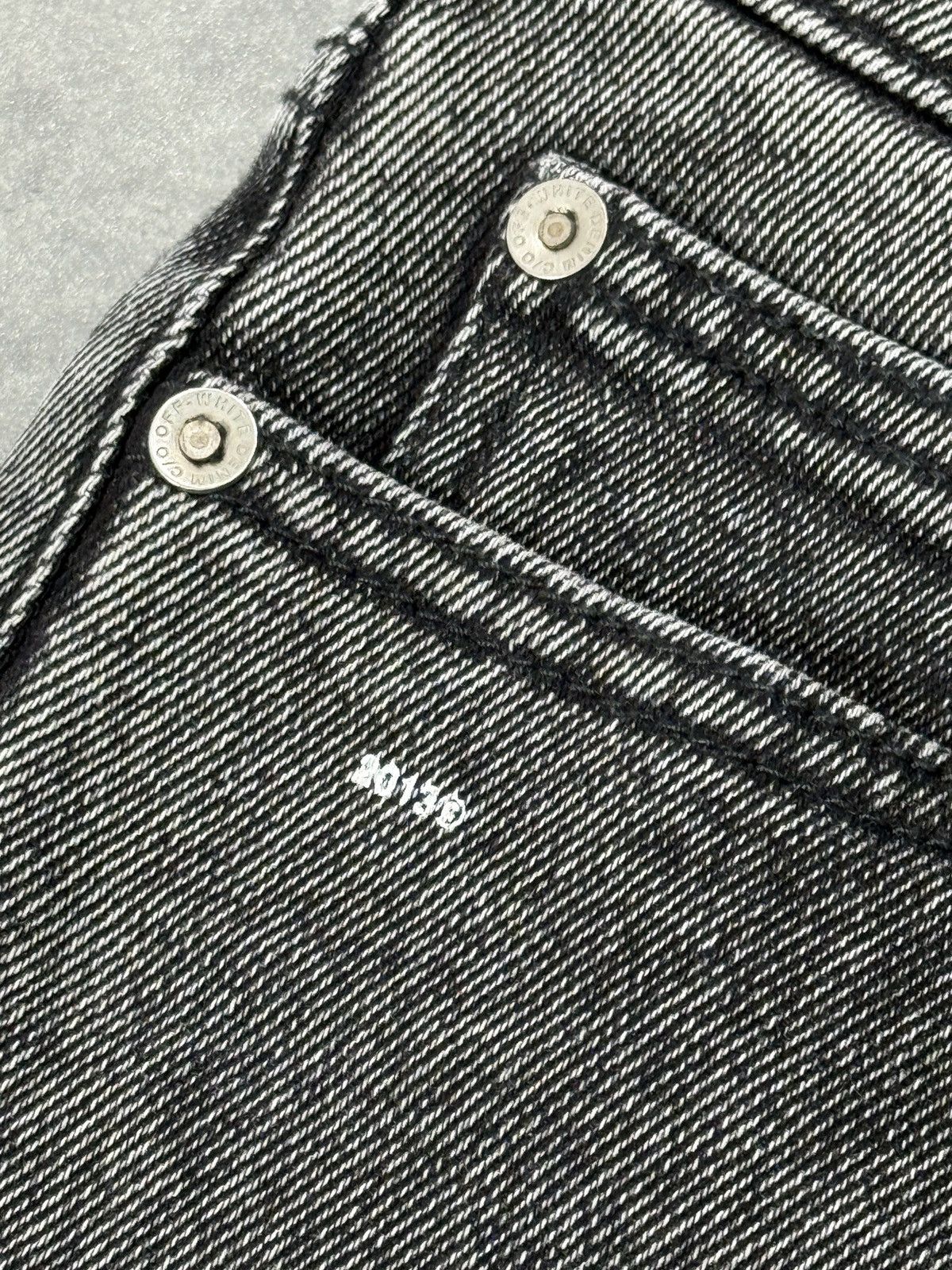 Off-White Slim fit jeans denim washed off white operating srl SS2019 Size US 26 / EU 42 - 4 Thumbnail