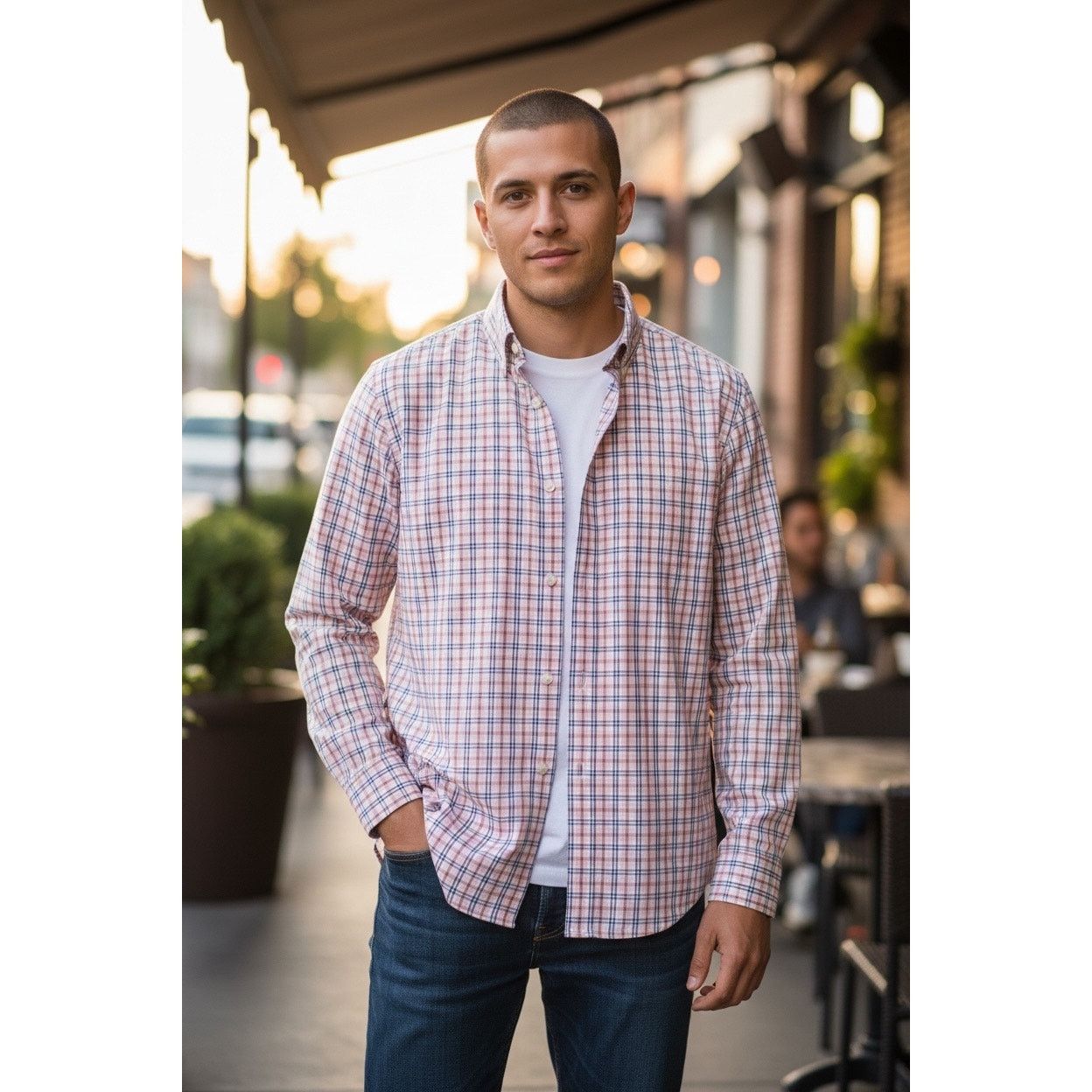 Banana Republic Banana Republic Men’s Non-IronButton-Down Shirt Size M Size US M / EU 48-50 / 2 - 1 Thumbnail