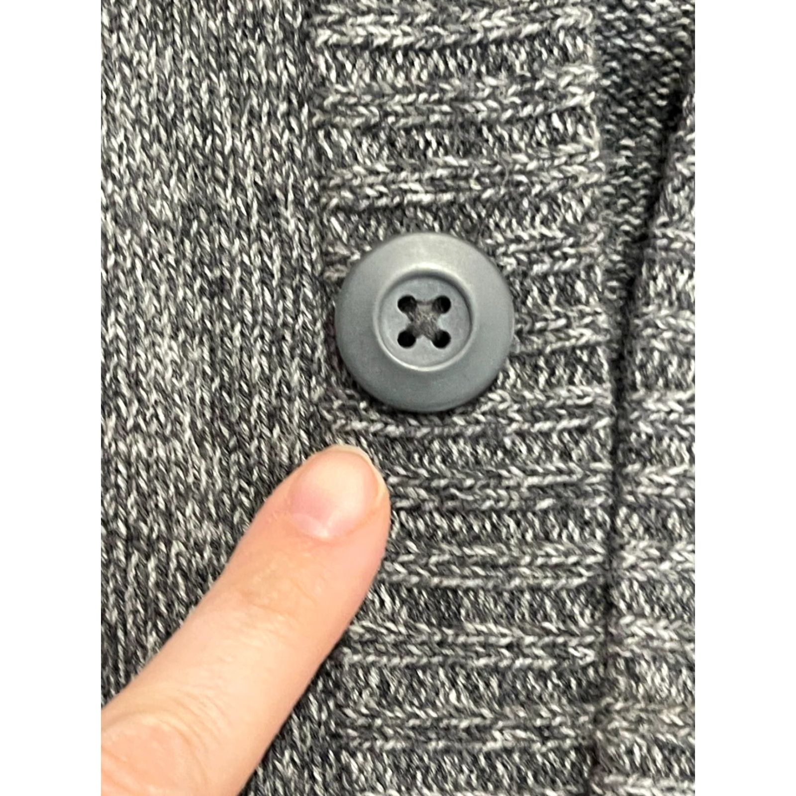 Vintage Urban Pipeline Sweater Cardigan Women's M Gray Yellow Orange Button Long Sleeve Open Size M / US 6-8 / IT 42-44 - 5 Thumbnail