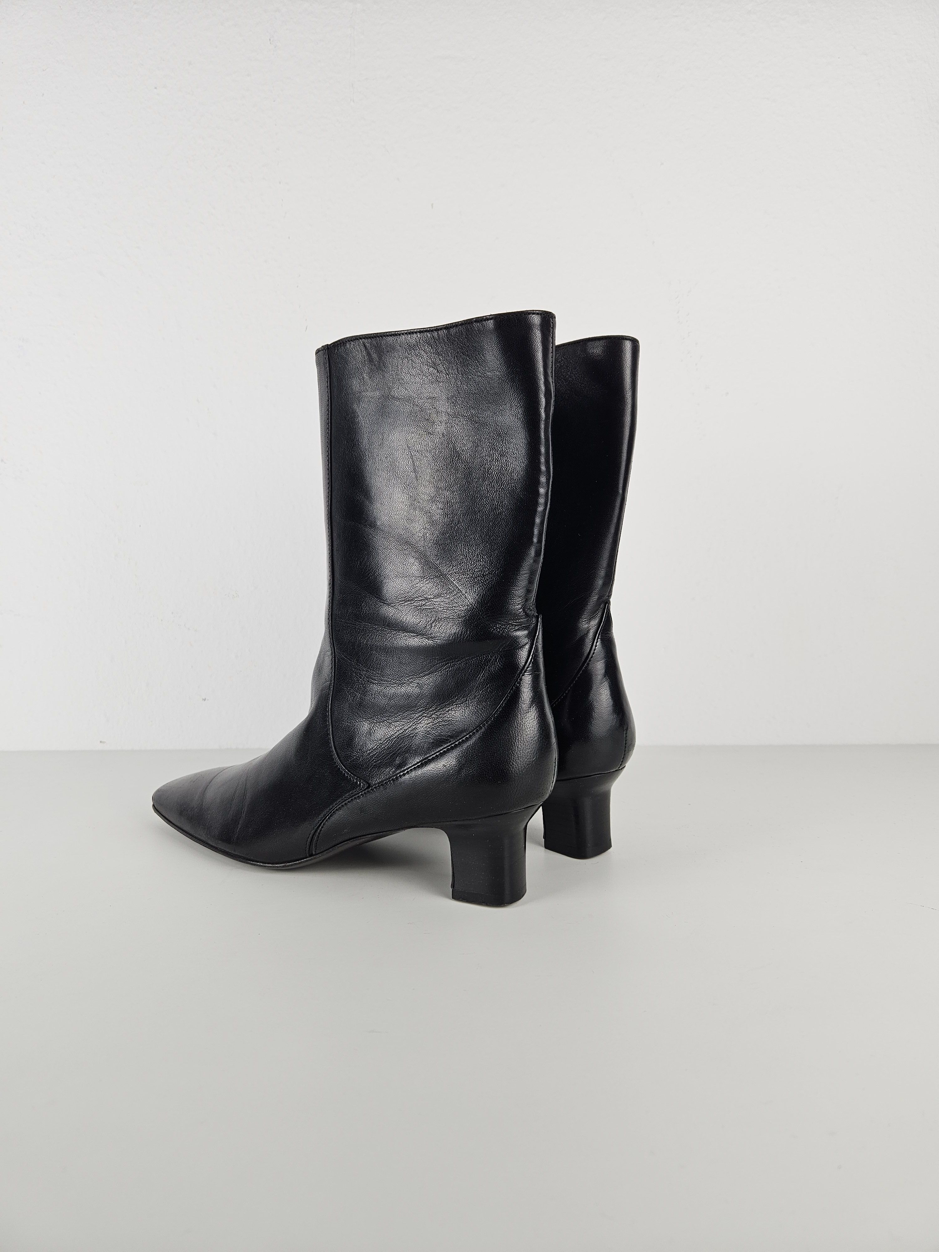 Cole Haan Cole Haan square toe side zip ankle boots Size US 6.5 / IT 36.5 - 8 Thumbnail