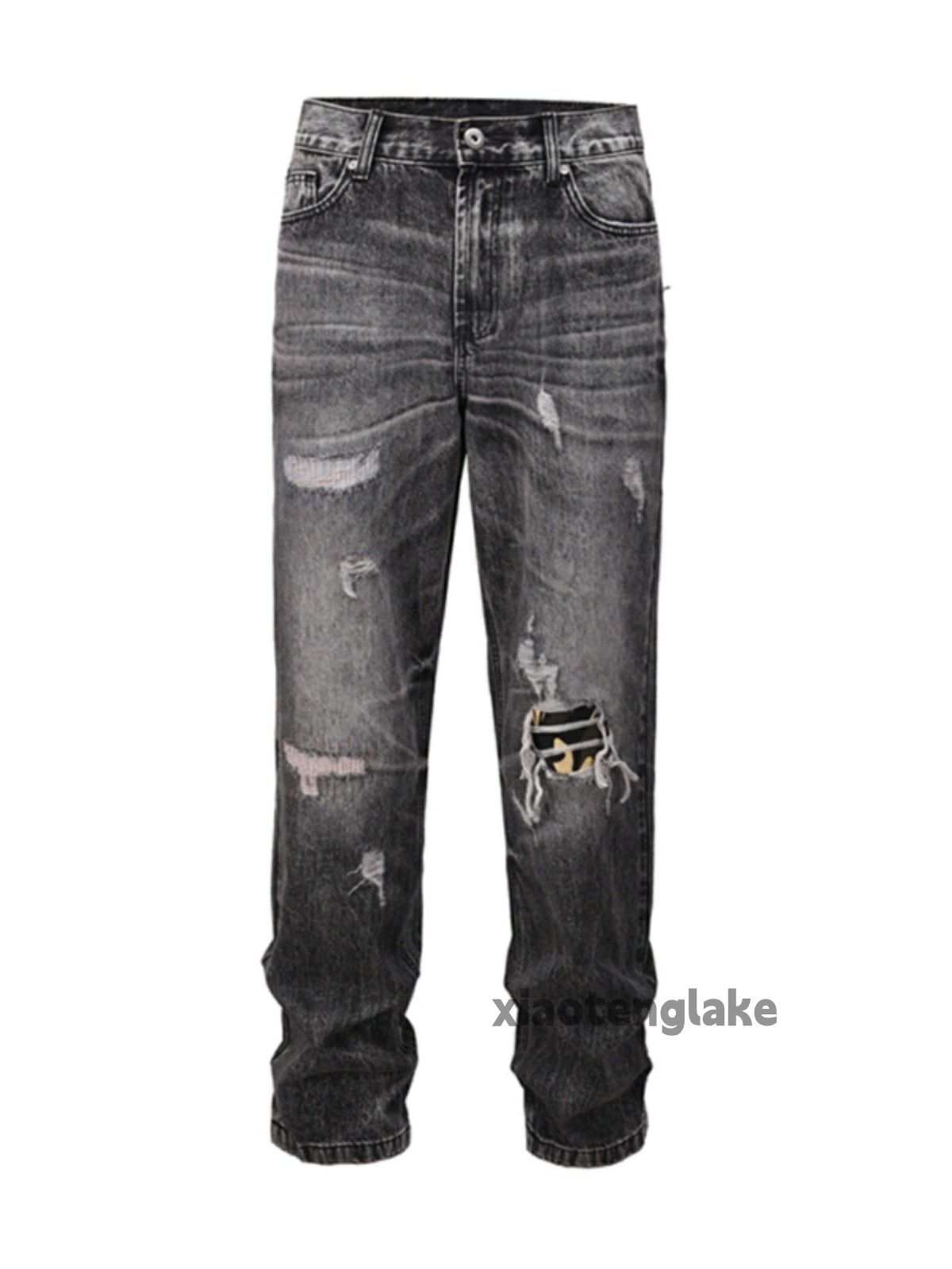Jean ltx washed faded damaged hiphop loose baggy jeans Size US 36 / EU 52 - 4 Thumbnail