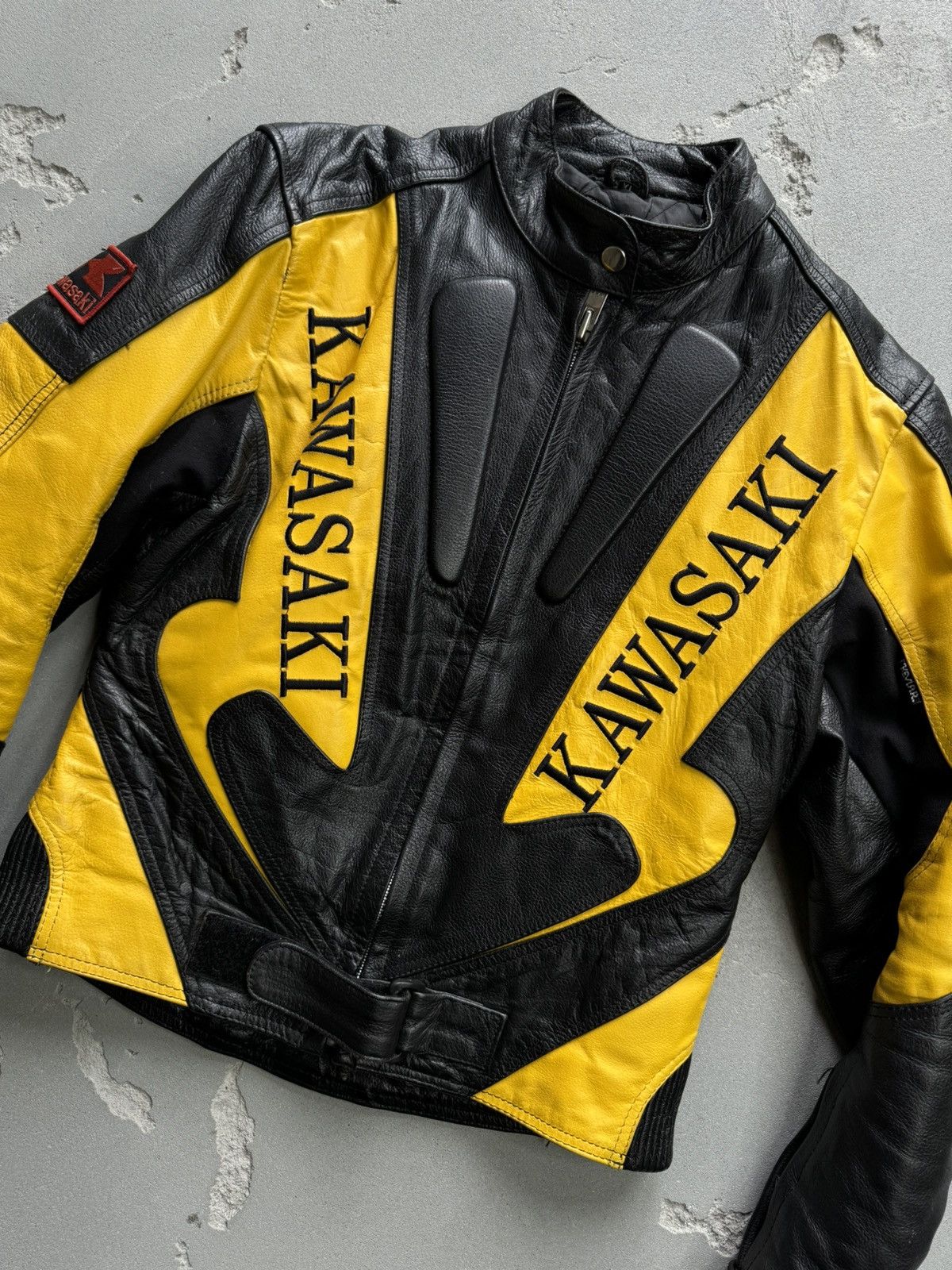 Vintage 🔥Vintage🔥 Kawasaki Moto Leather Jacket Size US S / EU 44-46 / 1 - 3 Thumbnail
