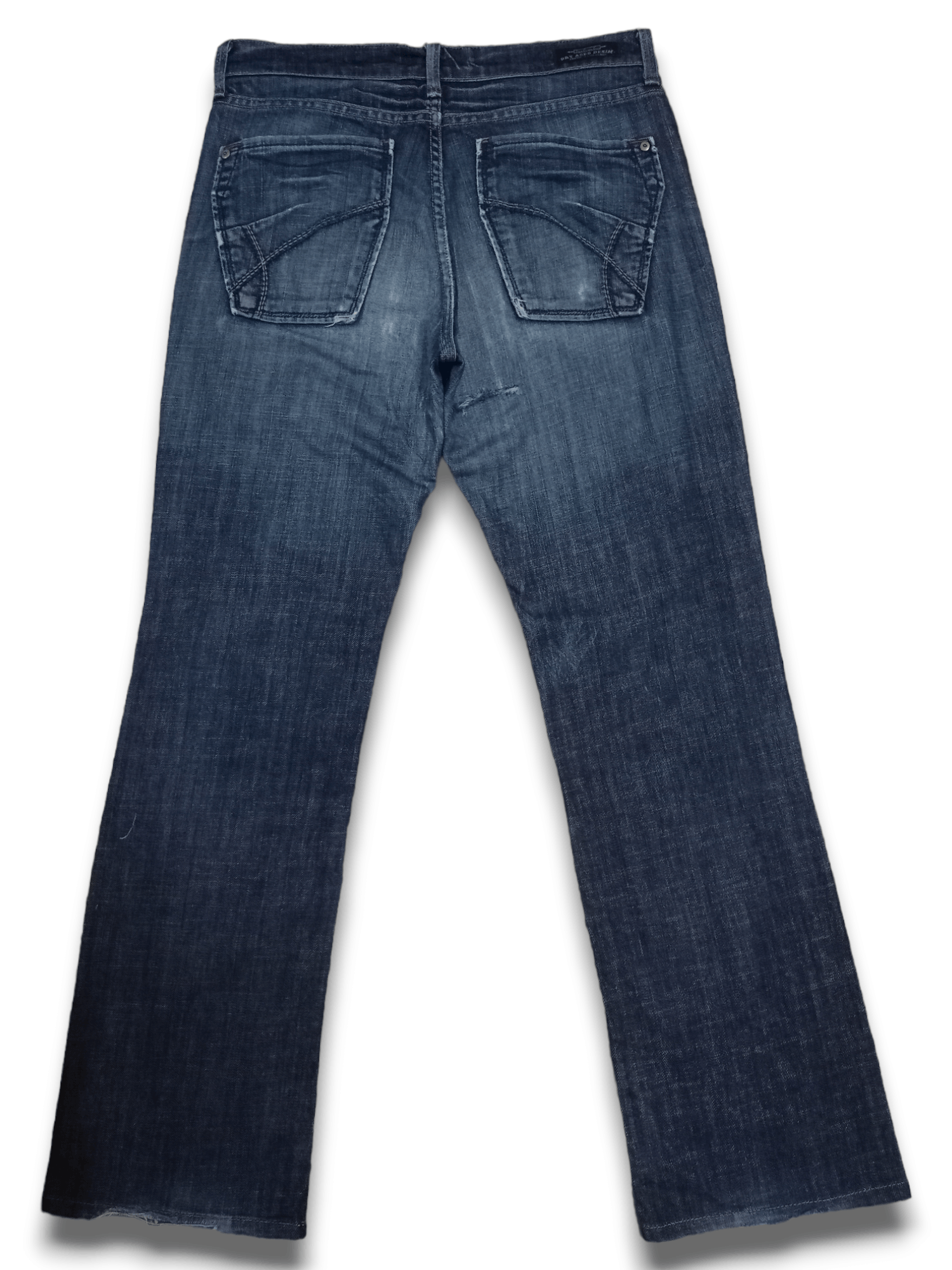 Other Vintage James Cured Blue Wash Distressed Flare Jeans Size US 31 - 4 Thumbnail