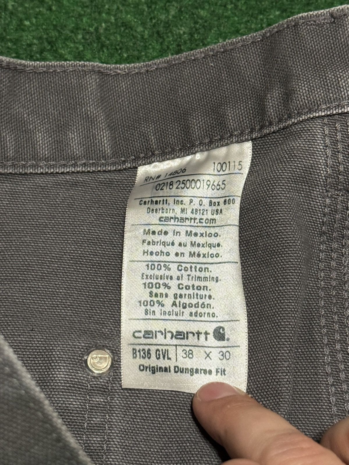 Carhartt Carhartt Double Knee B136 GVL Carpenter Grunge 38x30 Pants Size US 38 / EU 54 - 3 Thumbnail