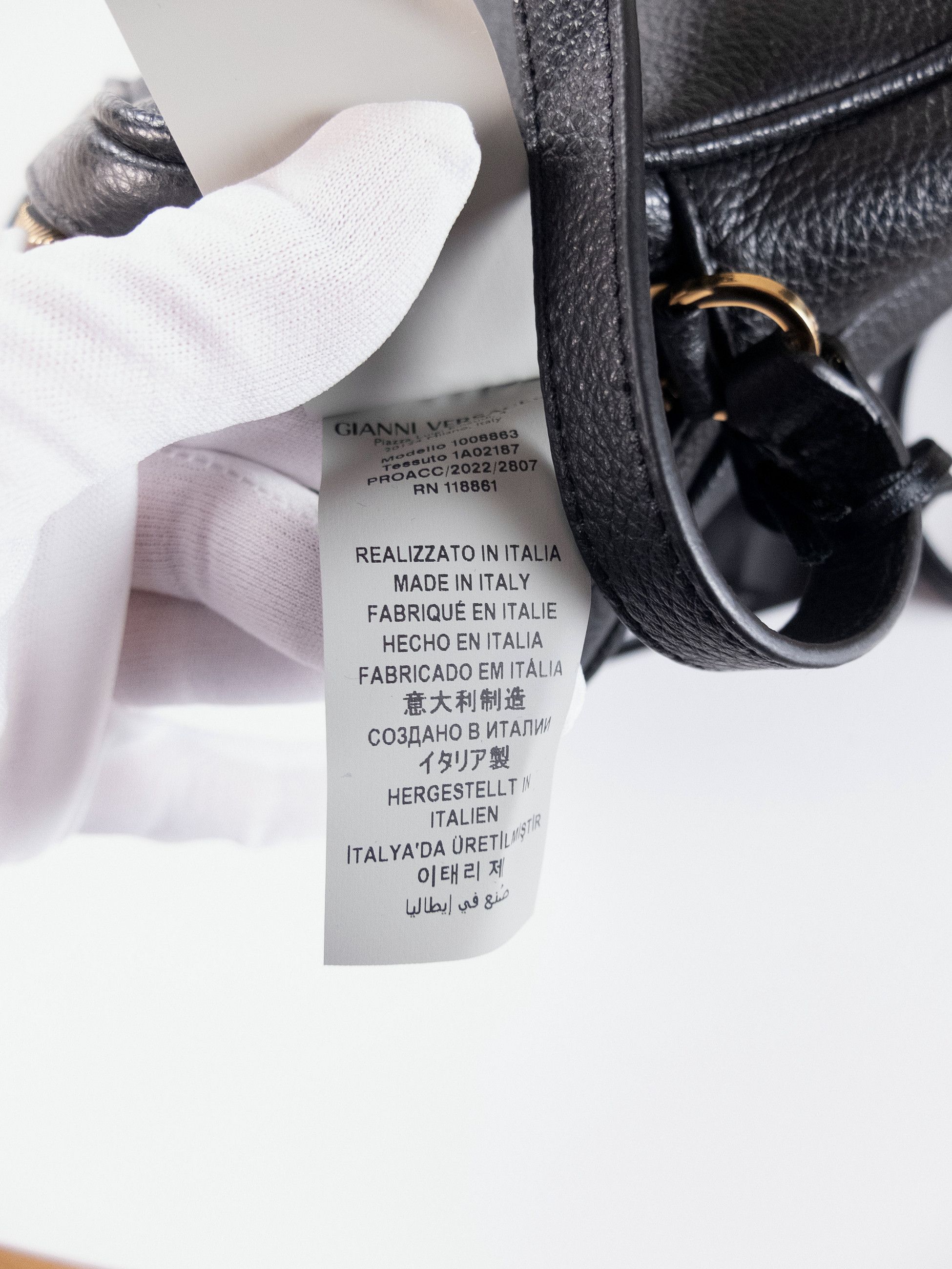 Versace VERSACE La Medusa black leather mini crossbody bag Size ONE SIZE - 12 Thumbnail