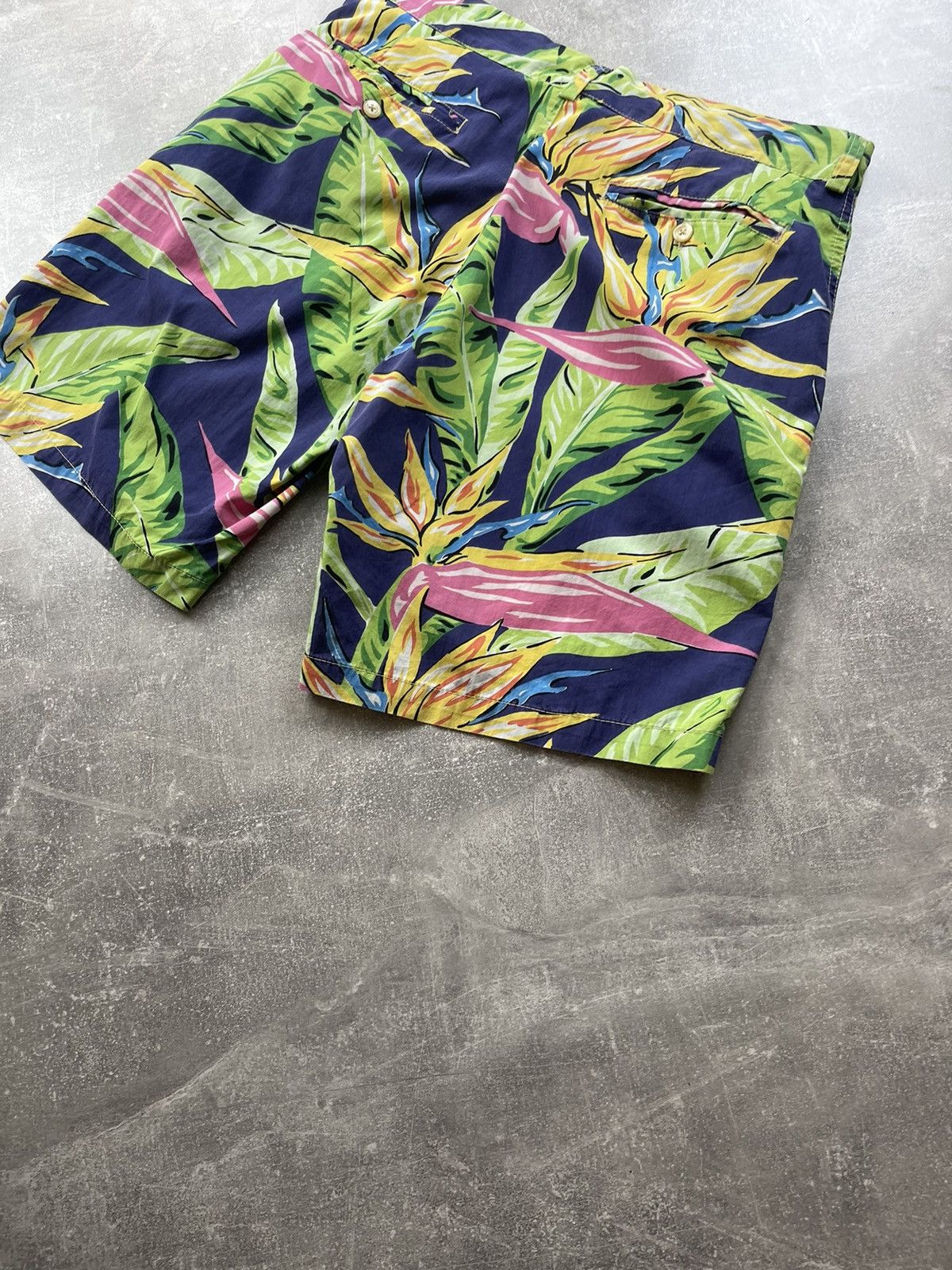 Polo Ralph Lauren × Vintage Polo Ralph Lauren Hawaiian Floral Shorts Talon Zip Size US 32 / EU 48 - 4 Thumbnail