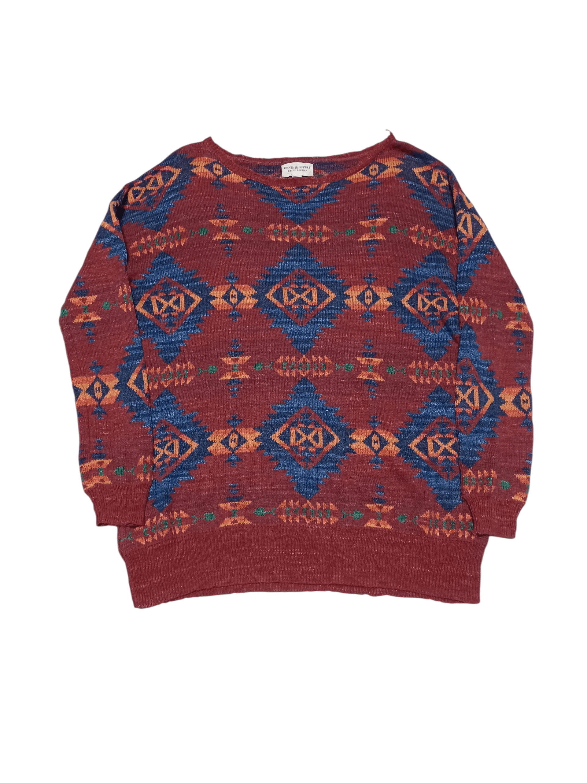 Denim & Supply Ralph Lauren DENIM&SUPPLY RALPH LAUREN VINTAGE AZTEC MEXICAN SWEATER Size US L / EU 52-54 / 3 - 1 Thumbnail