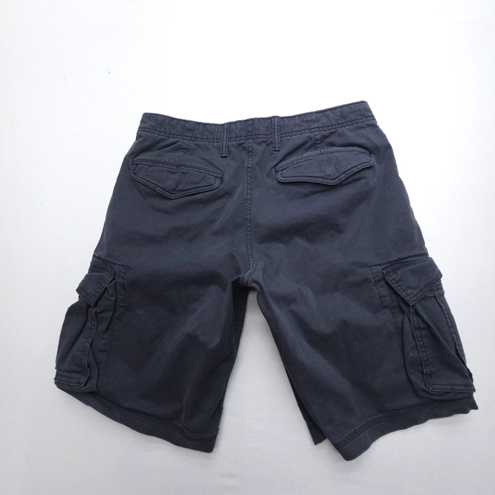 Gap Gap Cargo Short Mens 31 Gray Heavy Cotton Twill Utility Workwear 11" Inseam Pocket Size US 31 - 2 Thumbnail
