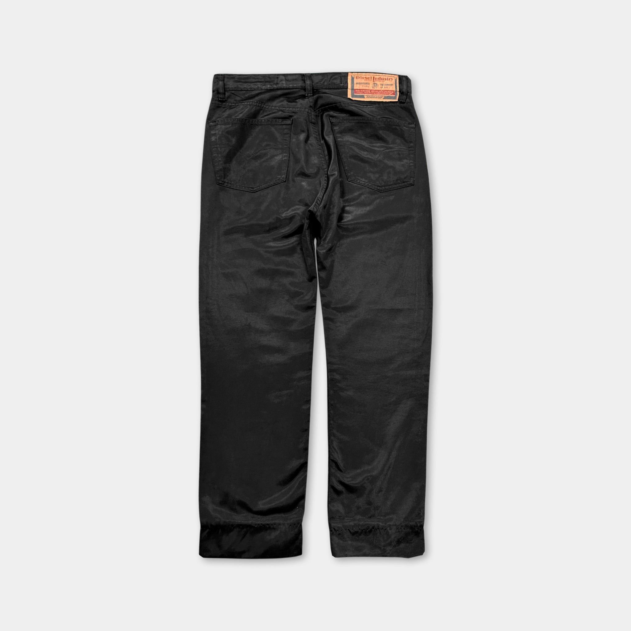 Diesel 2000s Diesel Shiny Black Pants Size US 30 / EU 46 - 5 Thumbnail