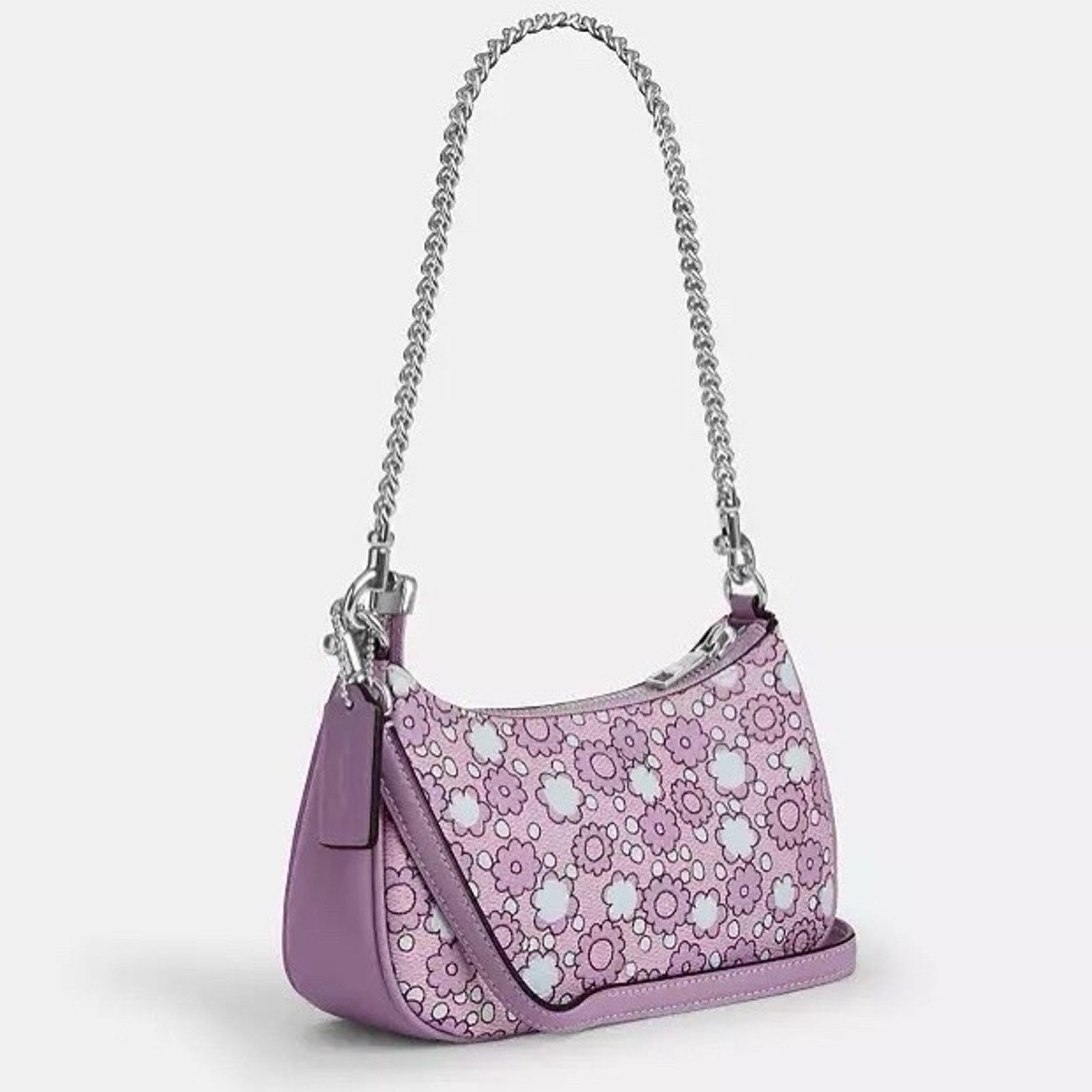 Coach NWT Coach Teri Mini Crossbody Bag Floral Sv/Lily Multi CBG64 Size ONE SIZE - 14 Thumbnail