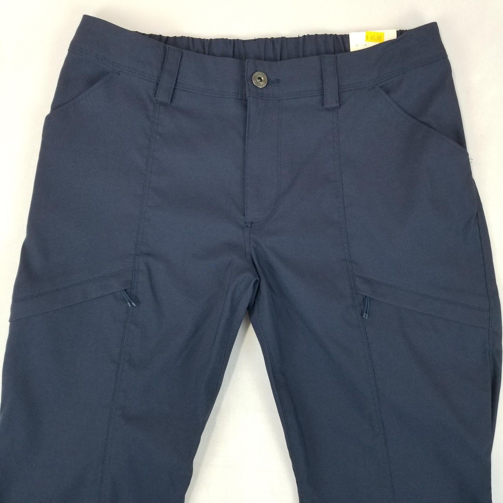 Duluth Trading Company Duluth Trading Capri Pants Womens 6 Navy Dry on the Fly NEW Size 28" / US 6 / IT 42 - 2 Thumbnail