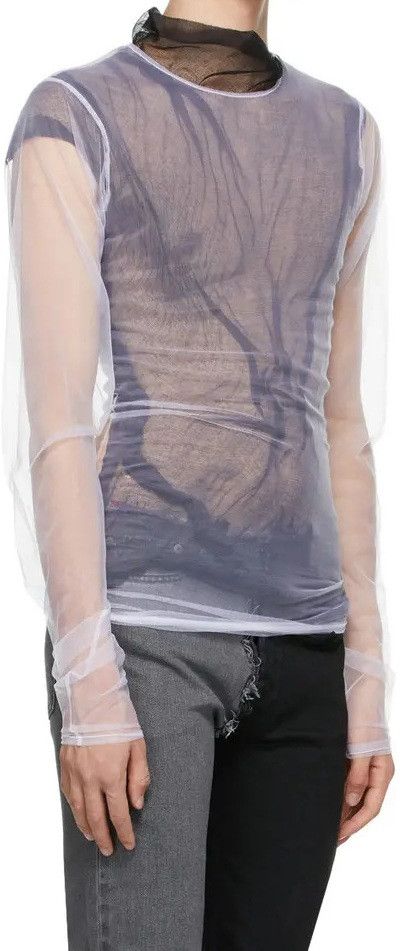 Maison Margiela mesh layered long sleeve t shirt / black white Size US M / EU 48-50 / 2 - 1 Thumbnail