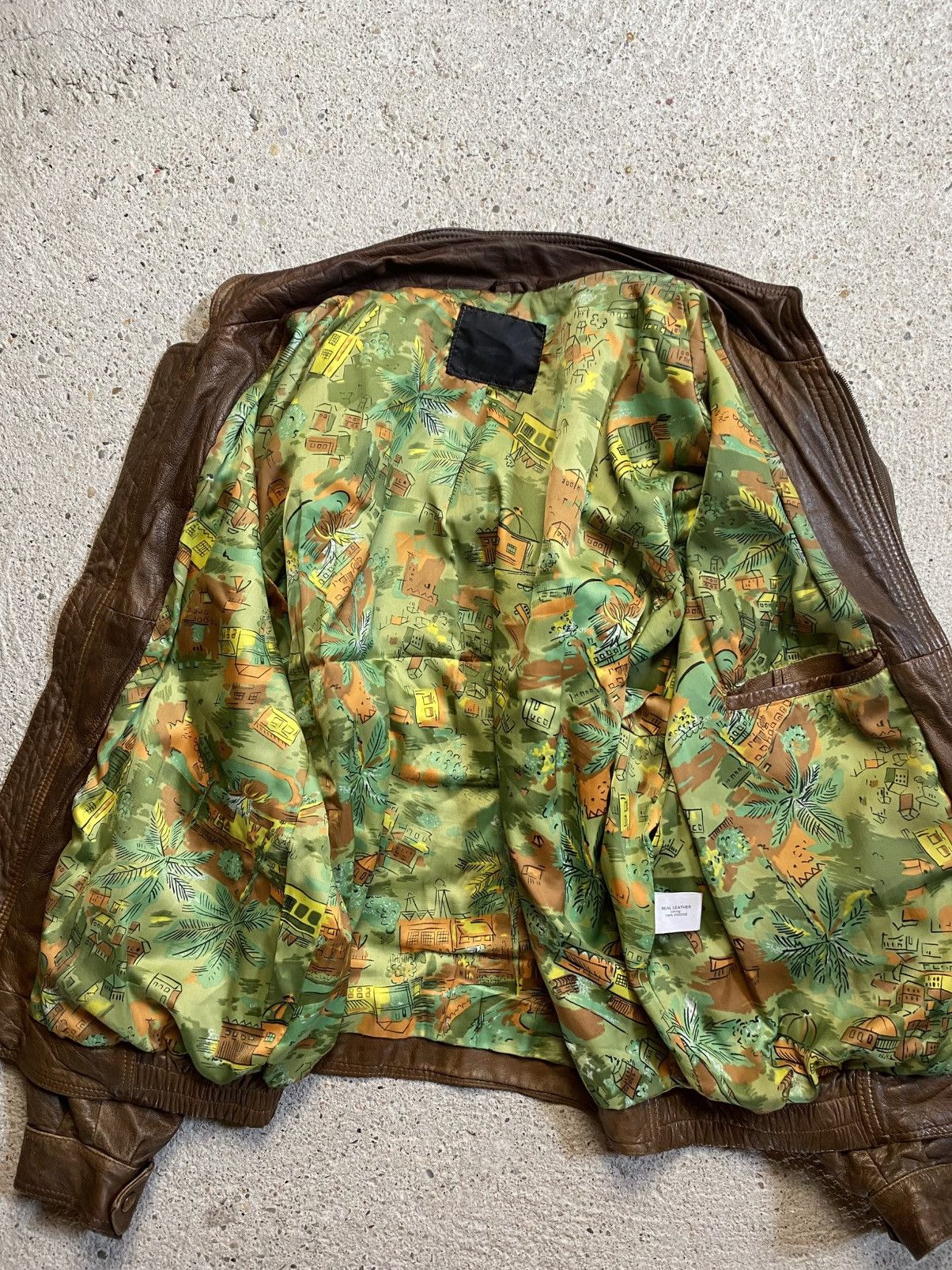 Vintage Bomber leather jacket brown avantgarde archive vintage Size US XL / EU 56 / 4 - 15 Thumbnail