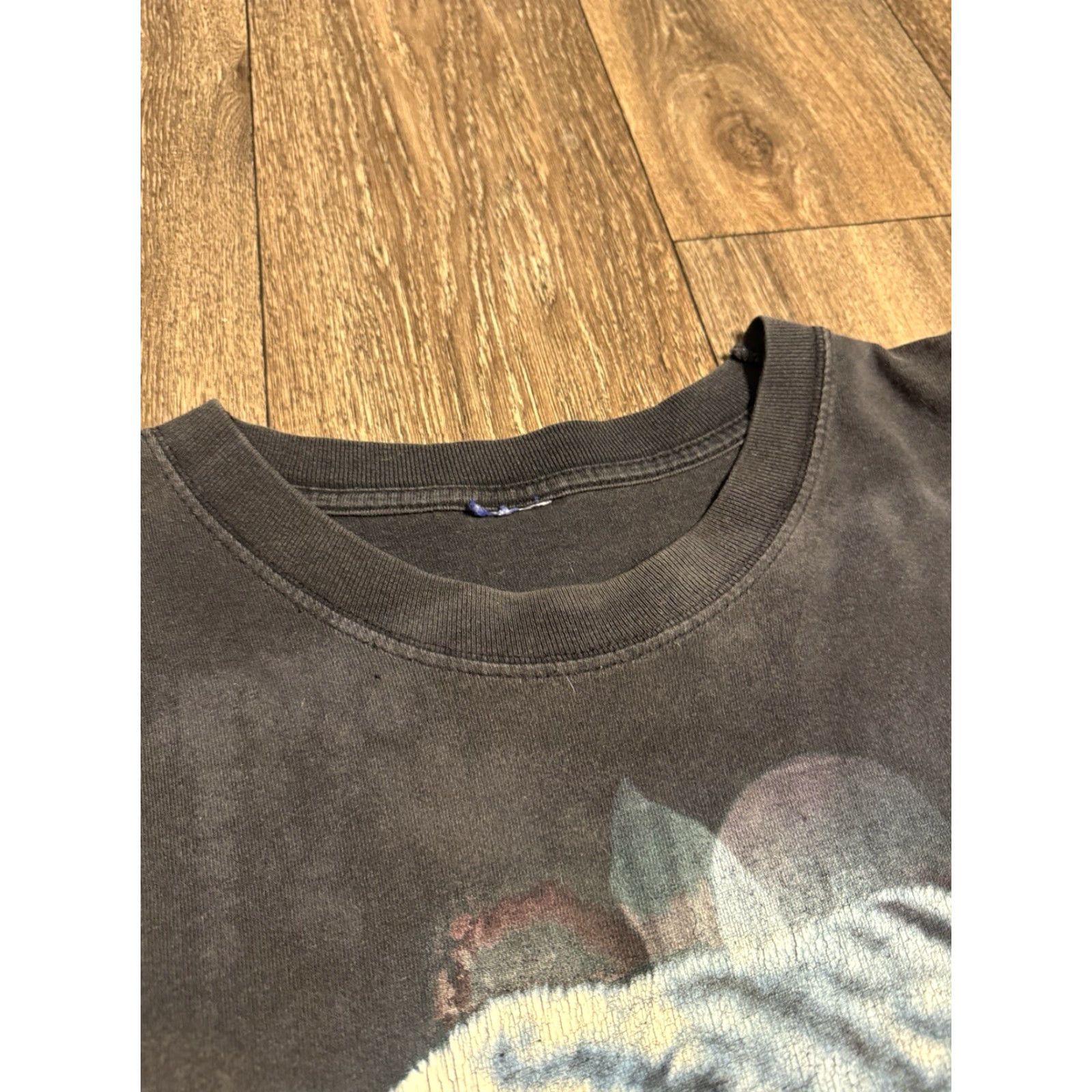 Vintage VINTAGE 90s White Tiger Endangered Animal Nature Earth Black T-Shirt XL Men Size US XL / EU 56 / 4 - 4 Thumbnail