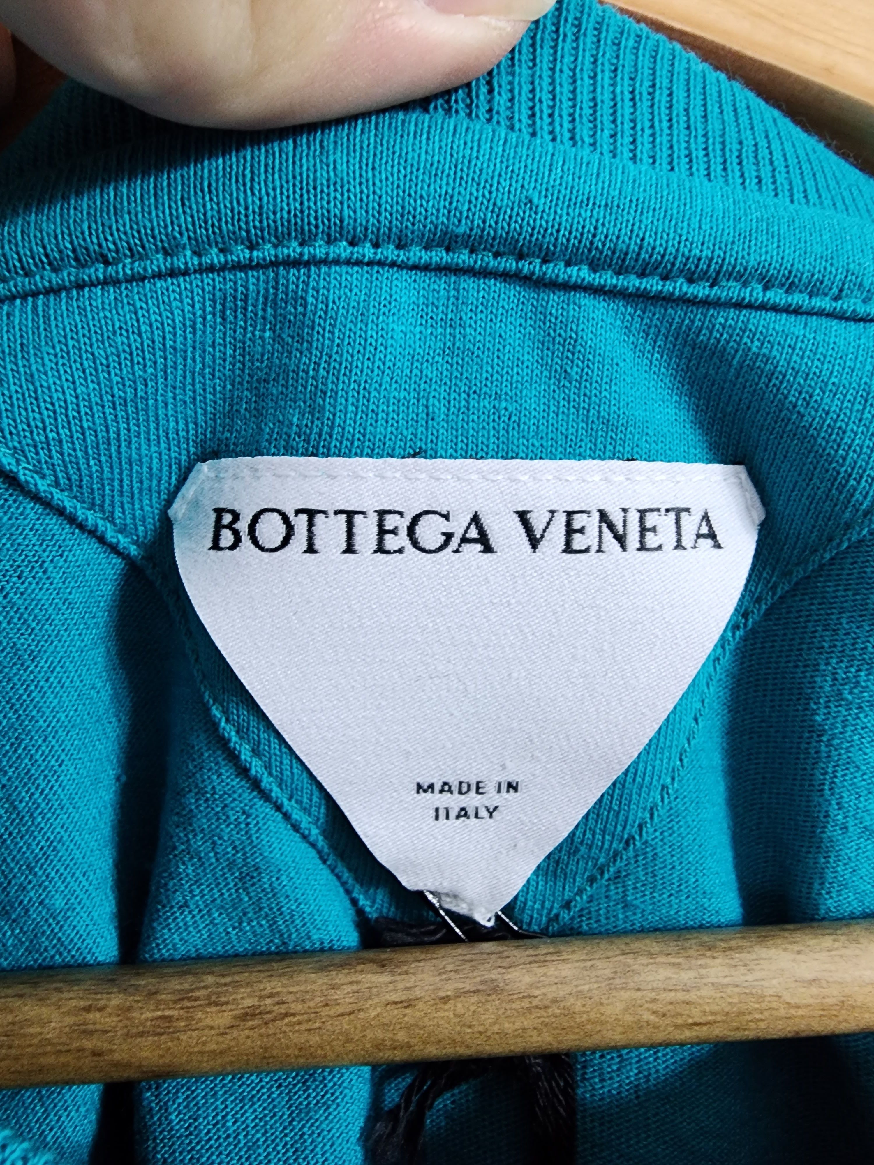 Bottega Veneta Sunrise Light Cotton Logo T-Shirt Size L / US 10 / IT 46 - 4 Thumbnail