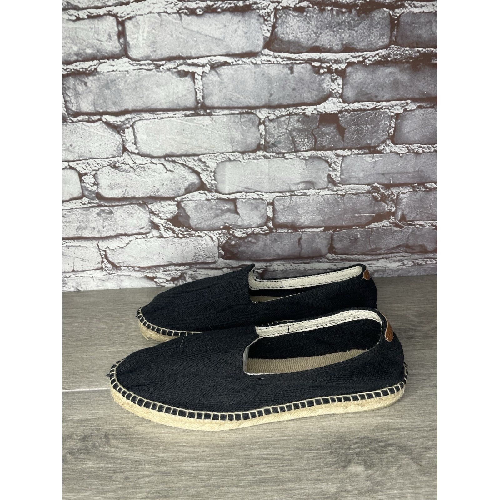 TONI GARD Toni Pons Jute Espadrille Black Canvas Slip On Comfort Casua Size US 10.5 / EU 43-44 - 20 Thumbnail