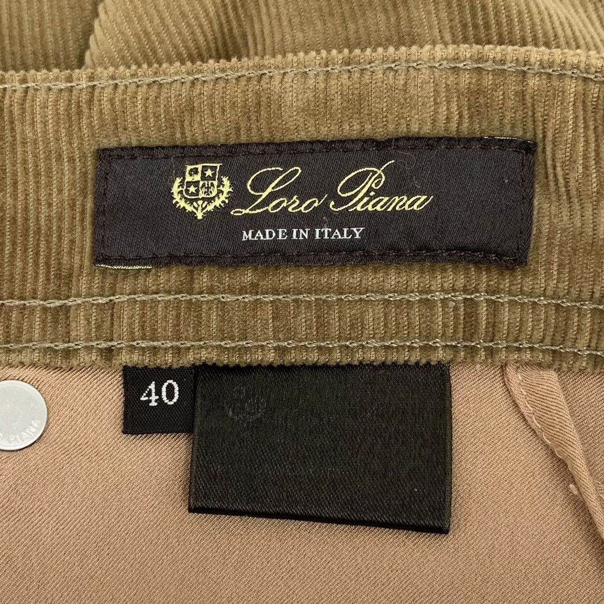 Loro Piana Loro Piana Brown Cotton Corduroy Casual Pants K26WX Size 27" / US 4 / IT 40 - 7 Thumbnail