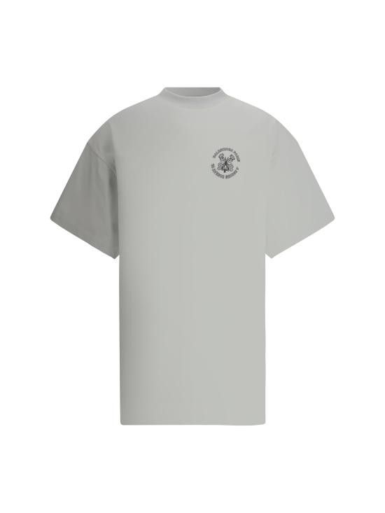 Tシャツ・カットソー BALENCIAGA Men T-shirt White 787349TRVS8 9081 Buy Balenciaga White 3B Liquified Oversize T-Shirt