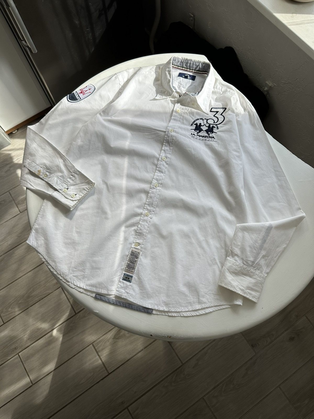 La Martina × Vintage La Martina Maserati Shirt Long Sleeve Y2K Size M Size US L / EU 52-54 / 3 - 1 Thumbnail
