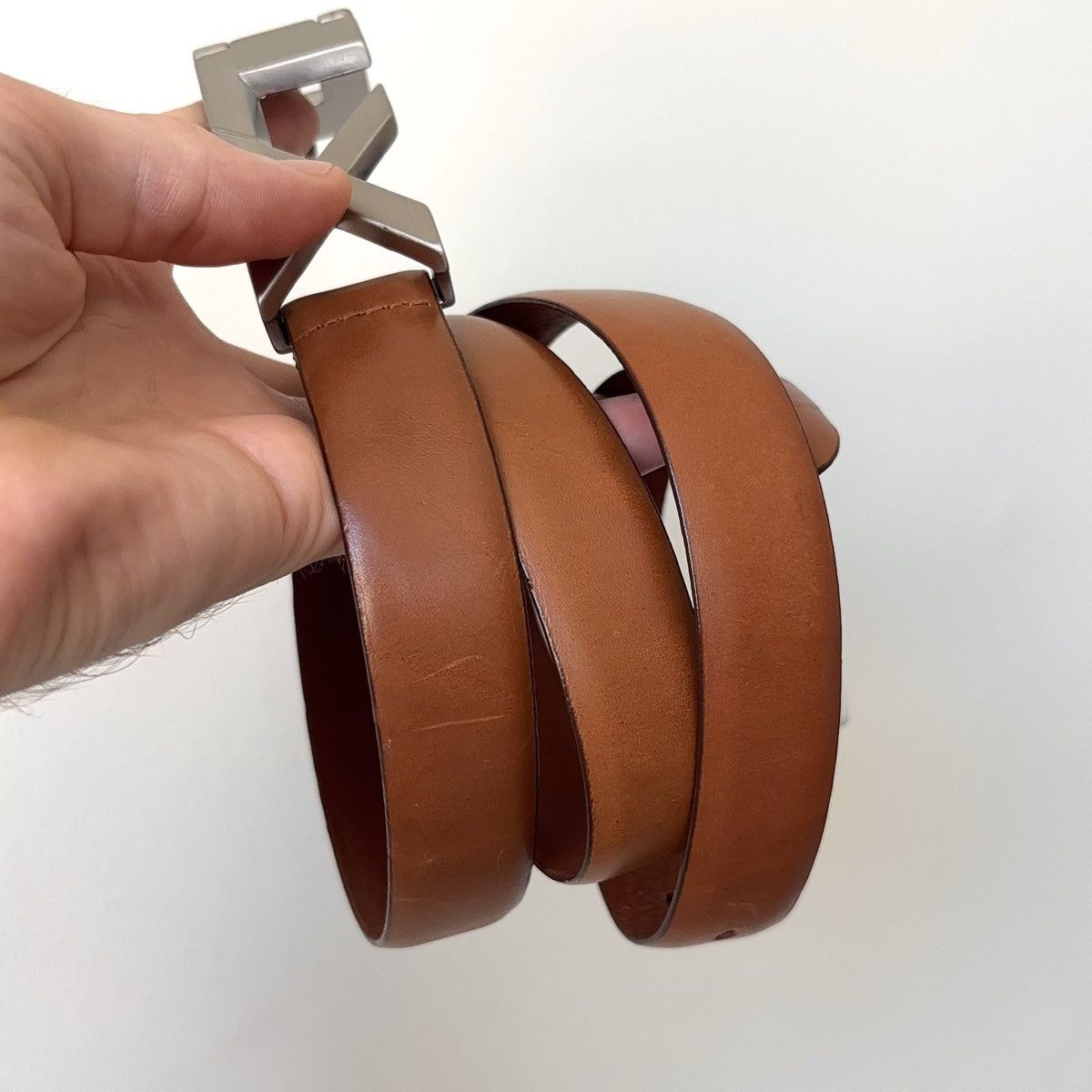 Polo Ralph Lauren Polo Golf RLX Buckle Logo Belt Size 34 Italian Leather Size 34 - 7 Thumbnail