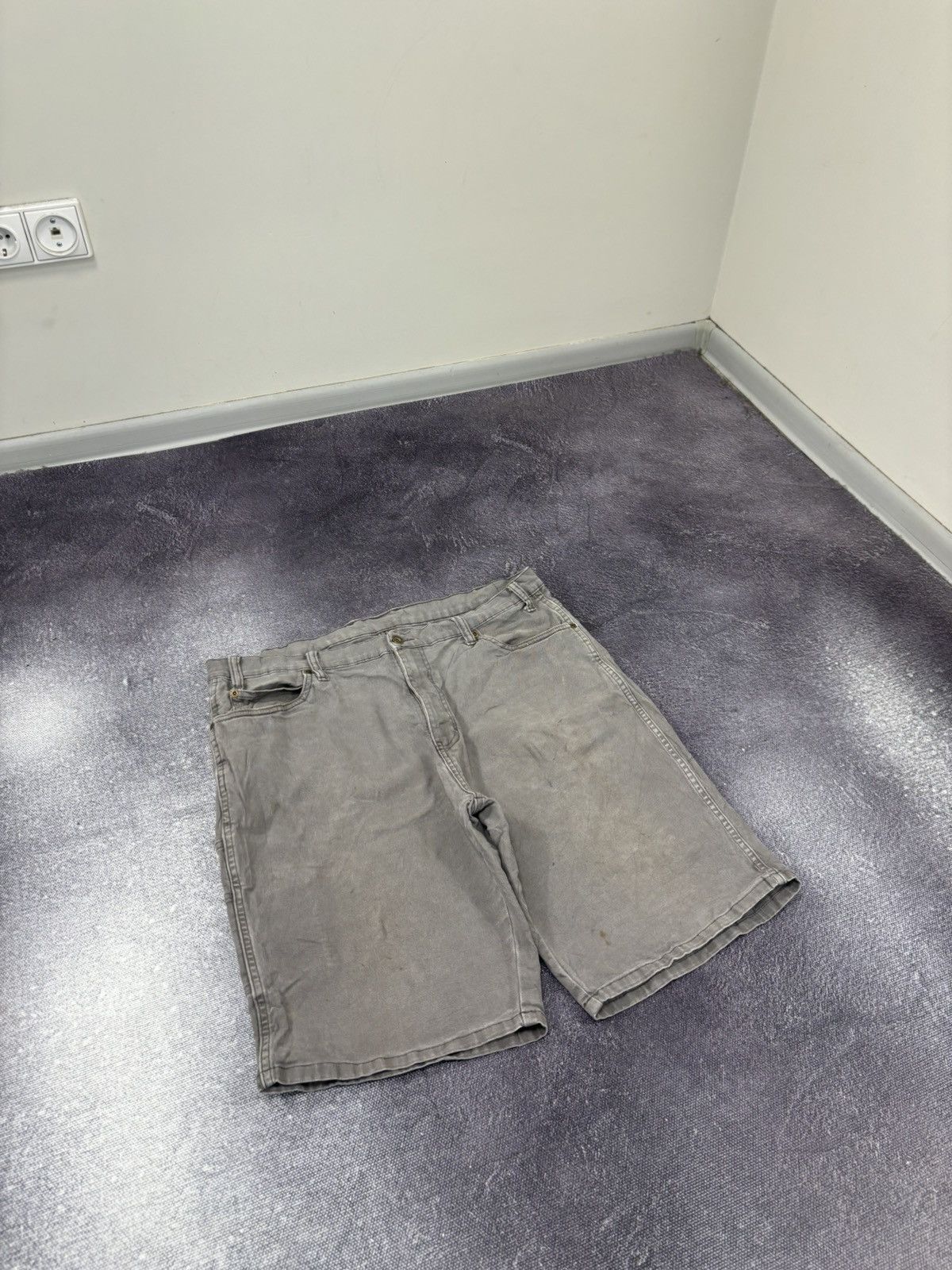 Dickies Vintage Dickies Y2K Workwear Gray Hype Baggy Shorts Jorts Size US 38 / EU 54 - 8 Thumbnail