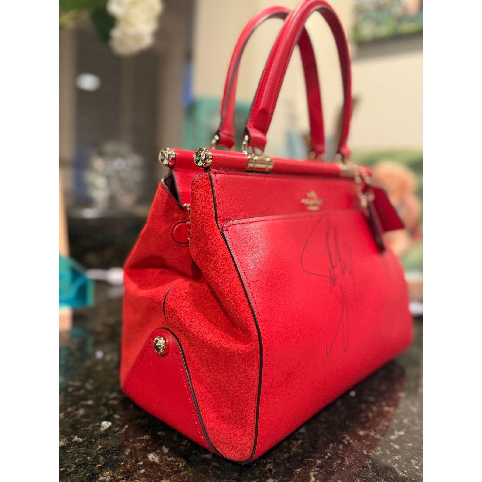 Coach Coach x Selena Gomez Limited Edition Red Leather Bag Size ONE SIZE - 8 Thumbnail