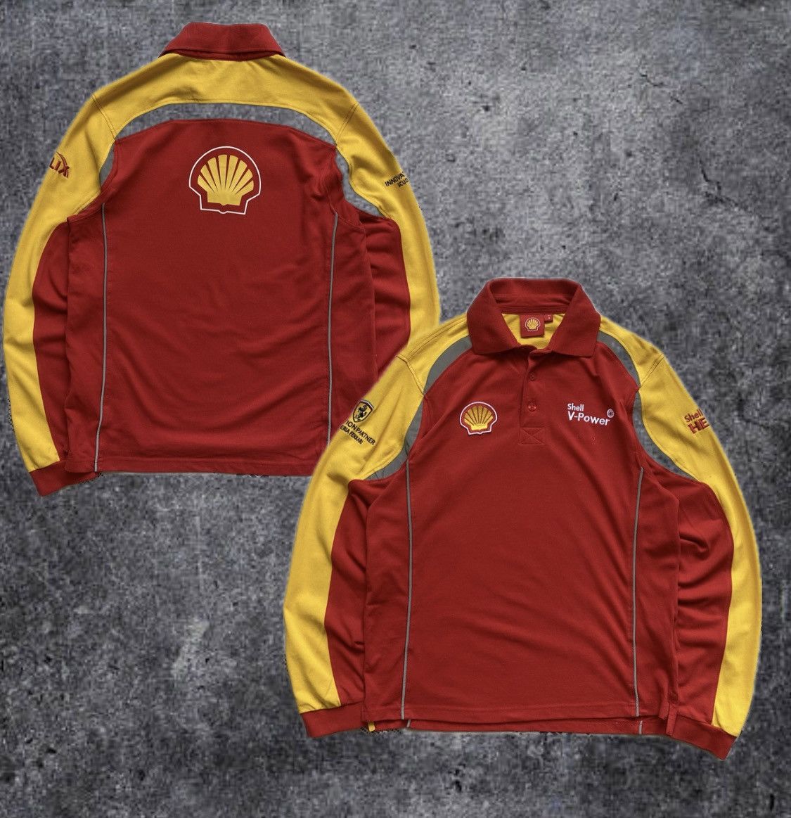 Ferrari 🏎️ Vintage F1 Racing Ferrari longsleeve Shell jersey Rugby Size US S / EU 44-46 / 1 - 1 Thumbnail