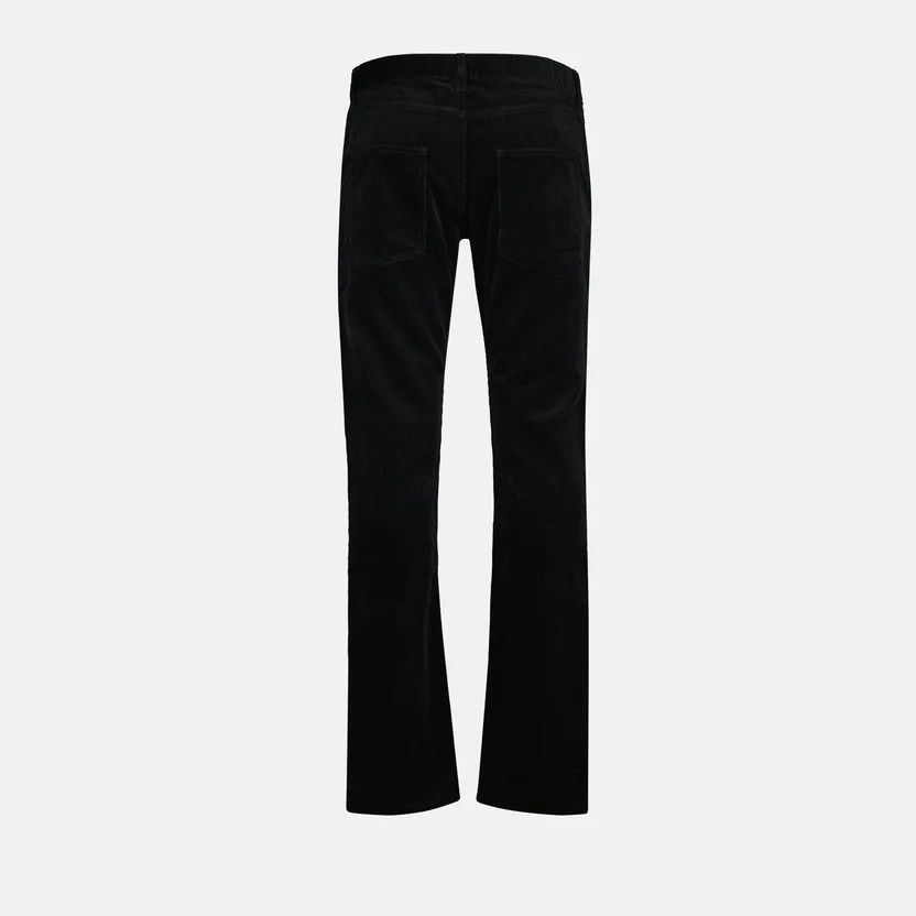 Saint Laurent Paris o1bcso1str1125 Slim Pants Corduroy in Black Size 31" - 2 Thumbnail