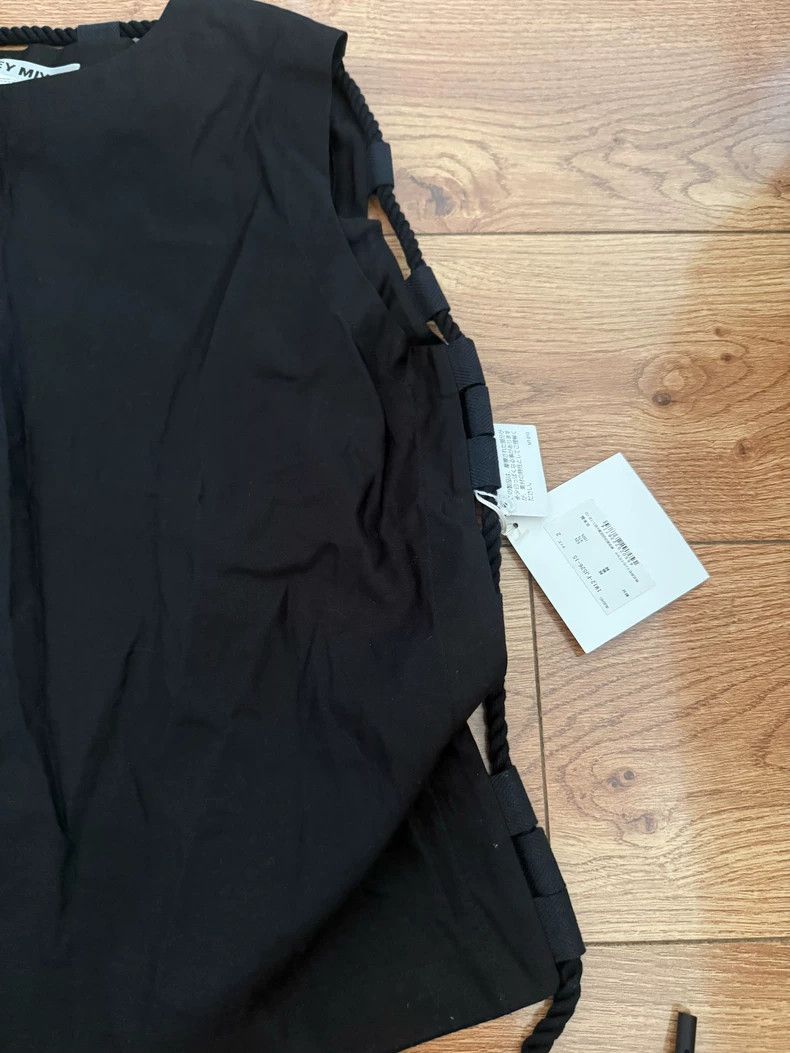 Issey Miyake Issey Miyake size:2 Black cotton and linen sleeveless top Size XS / US 0-2 / IT 36-38 - 7 Thumbnail
