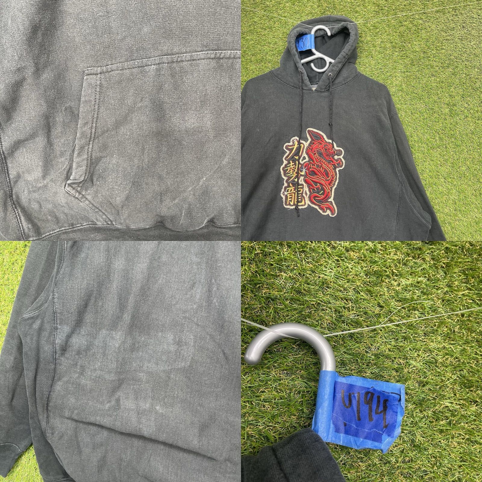 Vintage VINTAGE Steve & Barry's Tiger Hoodie Mens XL Black Long Drawstring Grunge 90s Pullover Hooded Size US XL / EU 56 / 4 - 8 Thumbnail