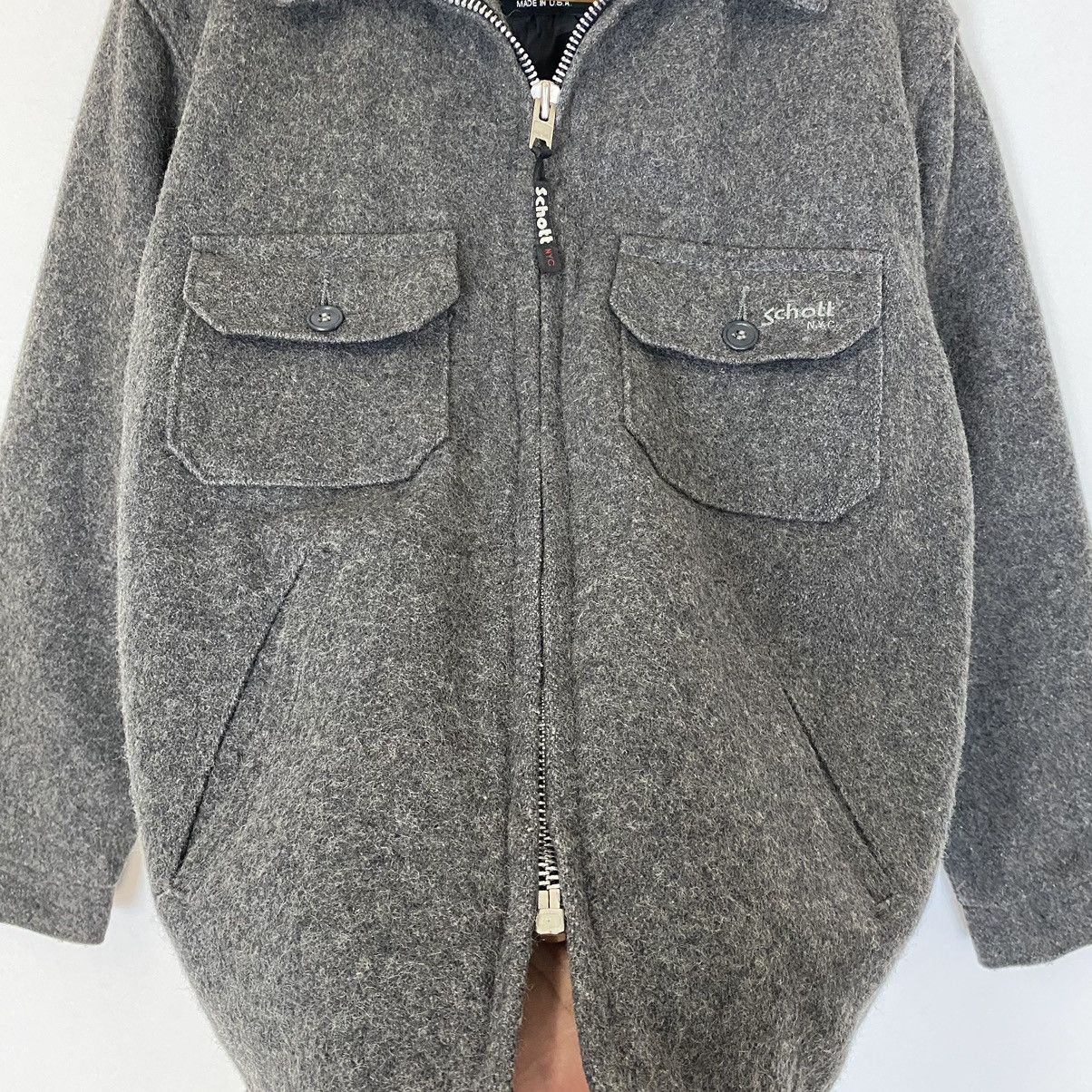 Schott ✨Vintage Schott NYC wool worker style zipper jacket Size US M / EU 48-50 / 2 - 8 Thumbnail