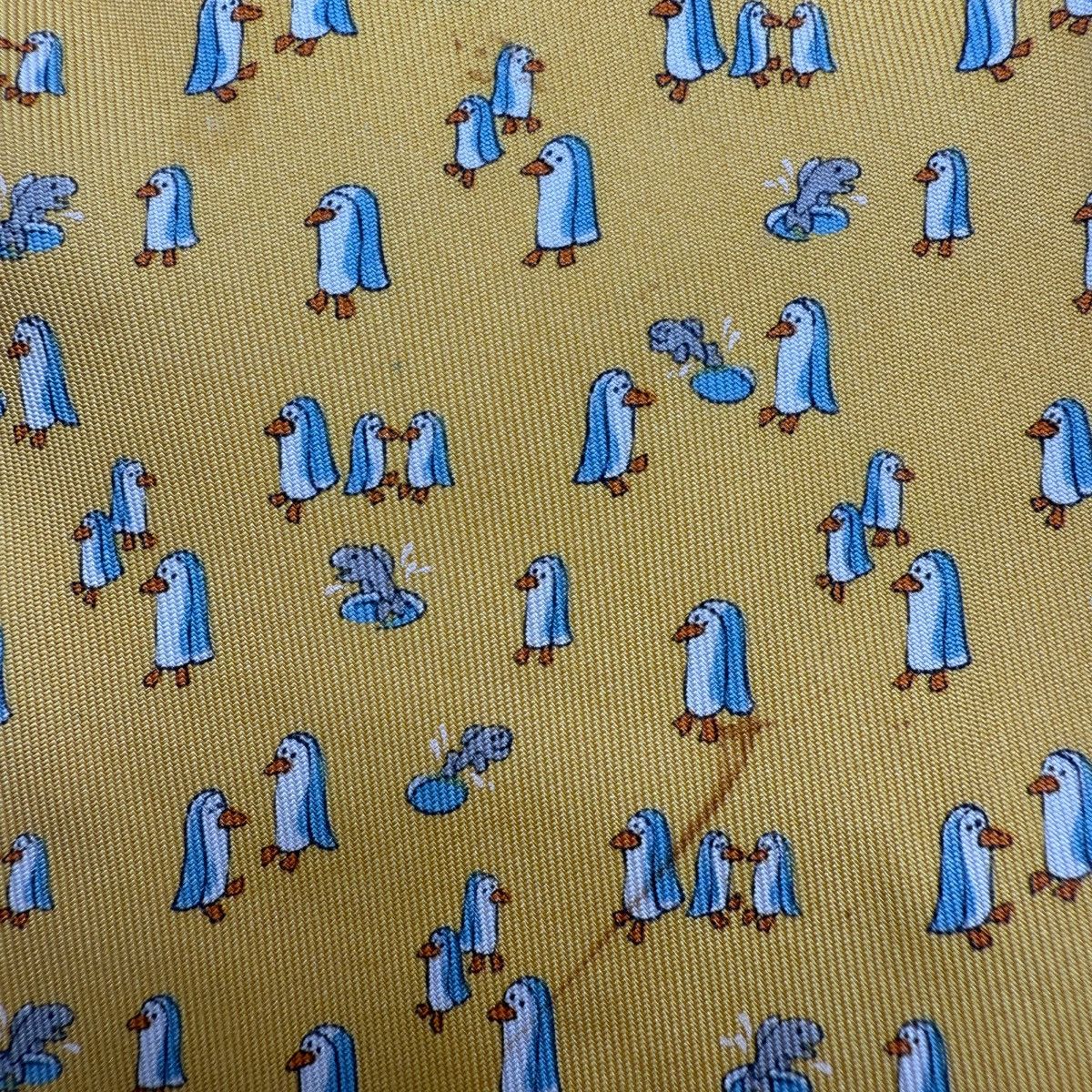 Salvatore Ferragamo Salvatore Ferragamo Silk Tie, Yellow, Made in Italy Size ONE SIZE - 3 Thumbnail