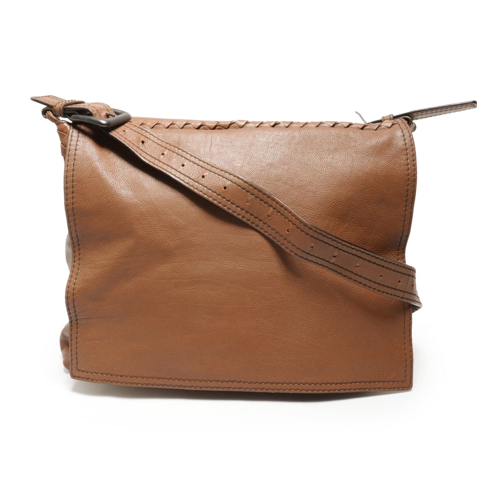 Bottega Veneta Bottega Veneta Intrecciato Leather Shoulder Bag, Brown Size ONE SIZE - 1 Thumbnail