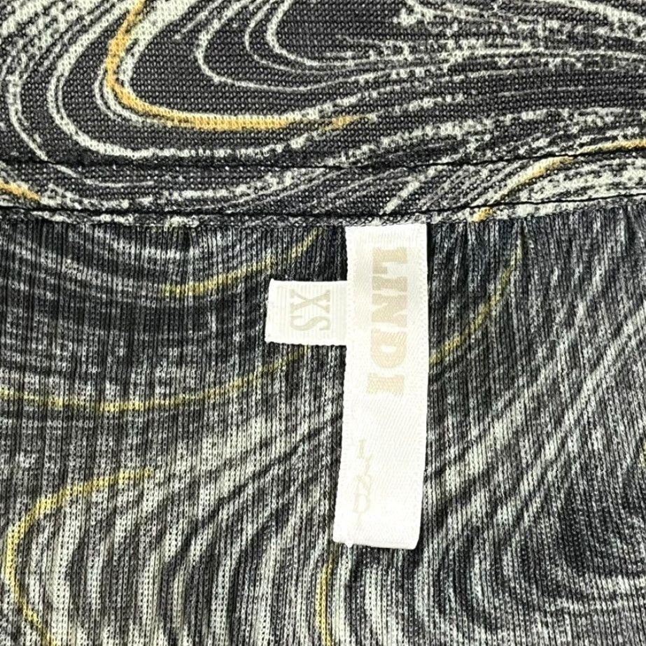 Vintage LINDI Shirt Womens XS Tunic Top Blouse Abstract Sheer Button Down Roll Tab L/S Shirt Blouse Womens XS LINDI Abstract Sheer Button Down Roll Tab L/S Size XS / US 0-2 / IT 36-38 - 2 Thumbnail