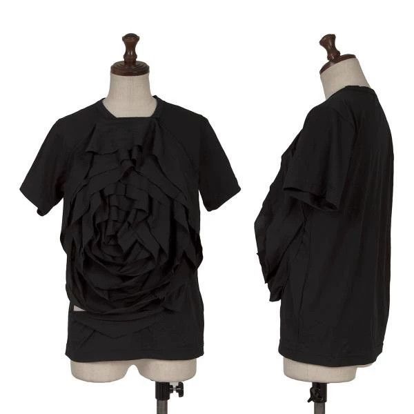 Comme Des Garcons Black Retro Rose Short Sleeve