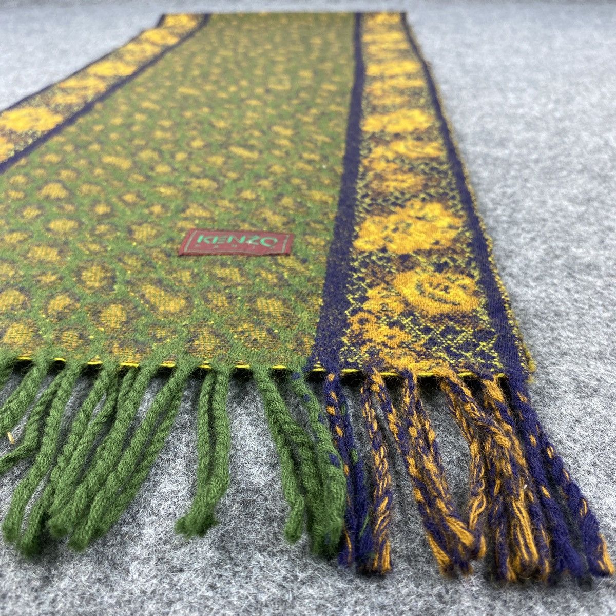 Kenzo × Vintage Kenzo Scarf # Muffler # Neckwear # D322 Size ONE SIZE - 5 Thumbnail