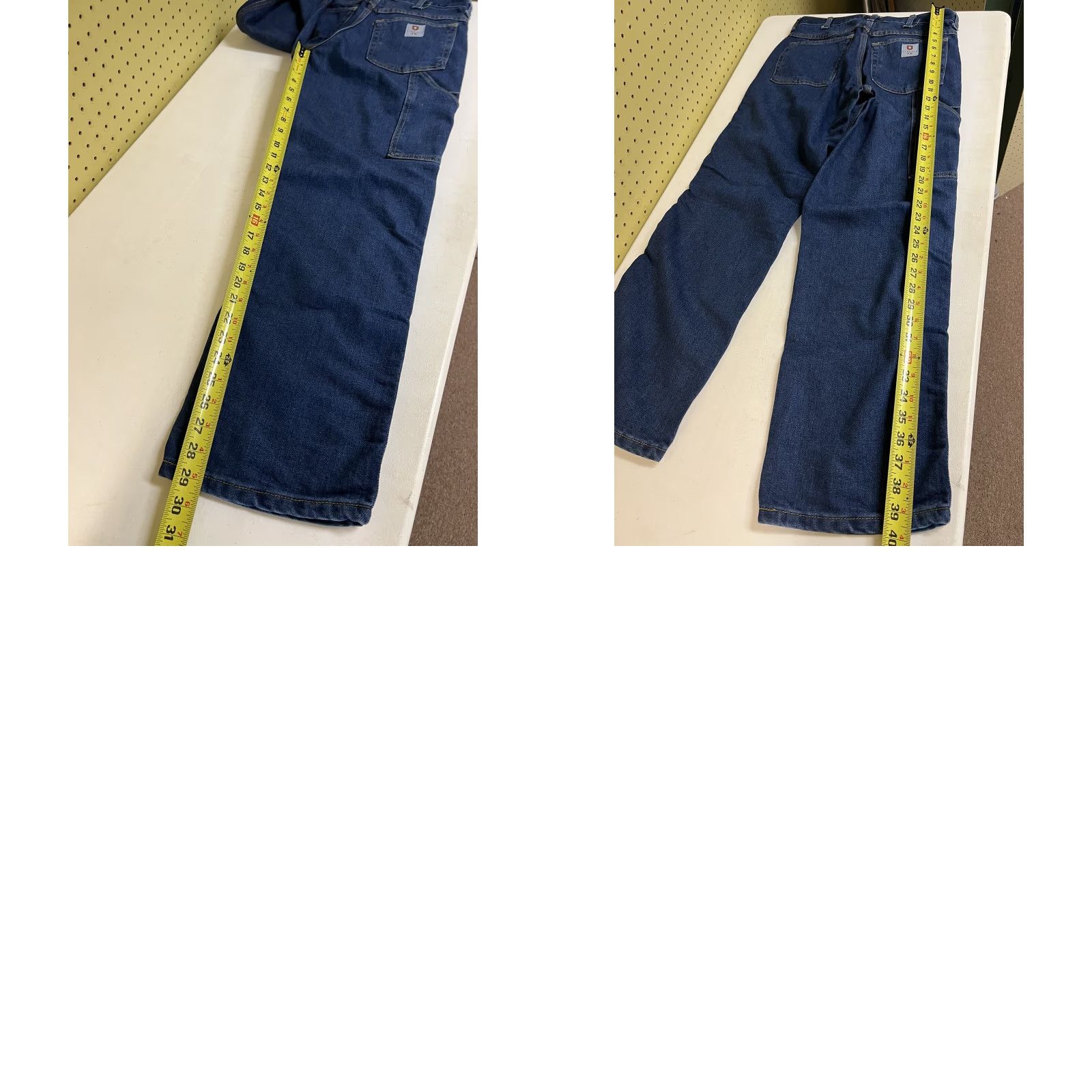 Vintage Tyndale Jeans Men 30x30 FR Flame Resistant 100% Cotton Blue Denim Jeans Regular 30 Inseam Size US 30 / EU 46 - 8 Thumbnail