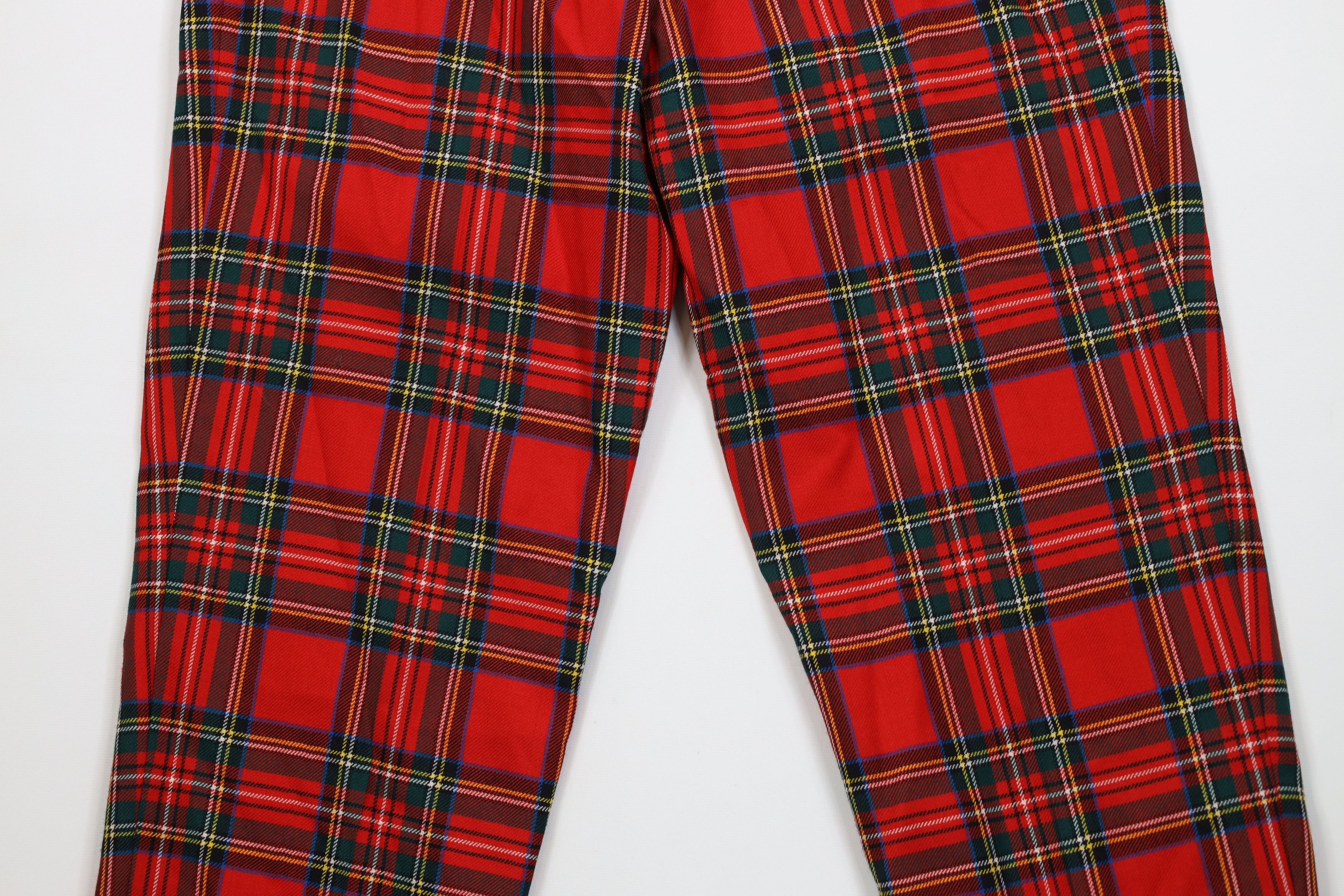 Vintage Vintage 90s Streetwear Tapered Leg Chino Pants Red Plaid Size 28" / US 6 / IT 42 - 11 Thumbnail