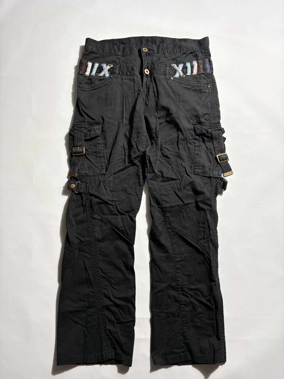 Japanese Brand ARCHIVAL BONDAGE ZEROSAI 2002 JAPAN DOUBLE WAIST CARGO PANTS Size US 34 / EU 50 - 1 Thumbnail