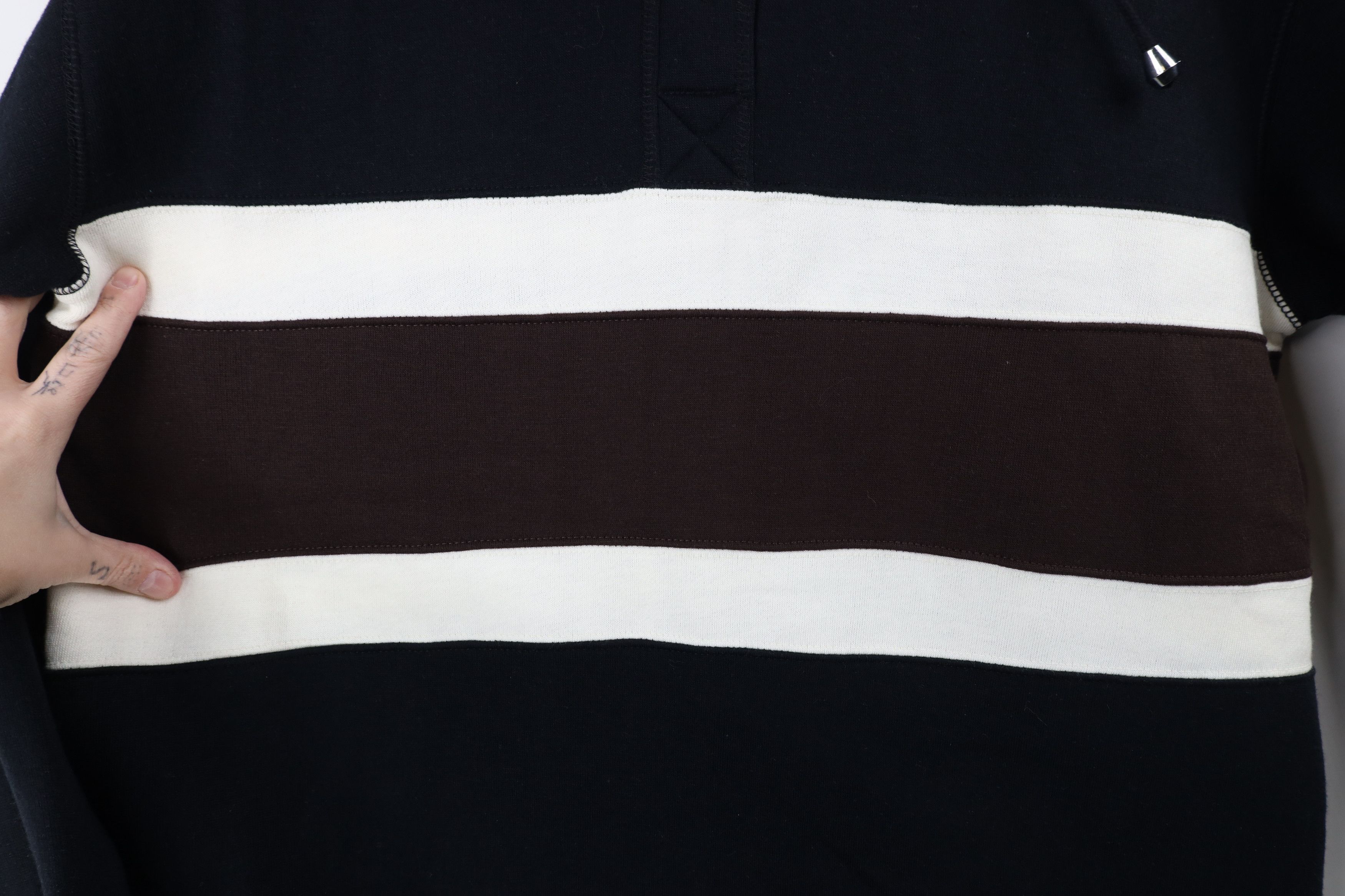 Vintage Deadstock Vintage 90s Streetwear Block Henley Sweatshirt Size US L / EU 52-54 / 3 - 7 Thumbnail
