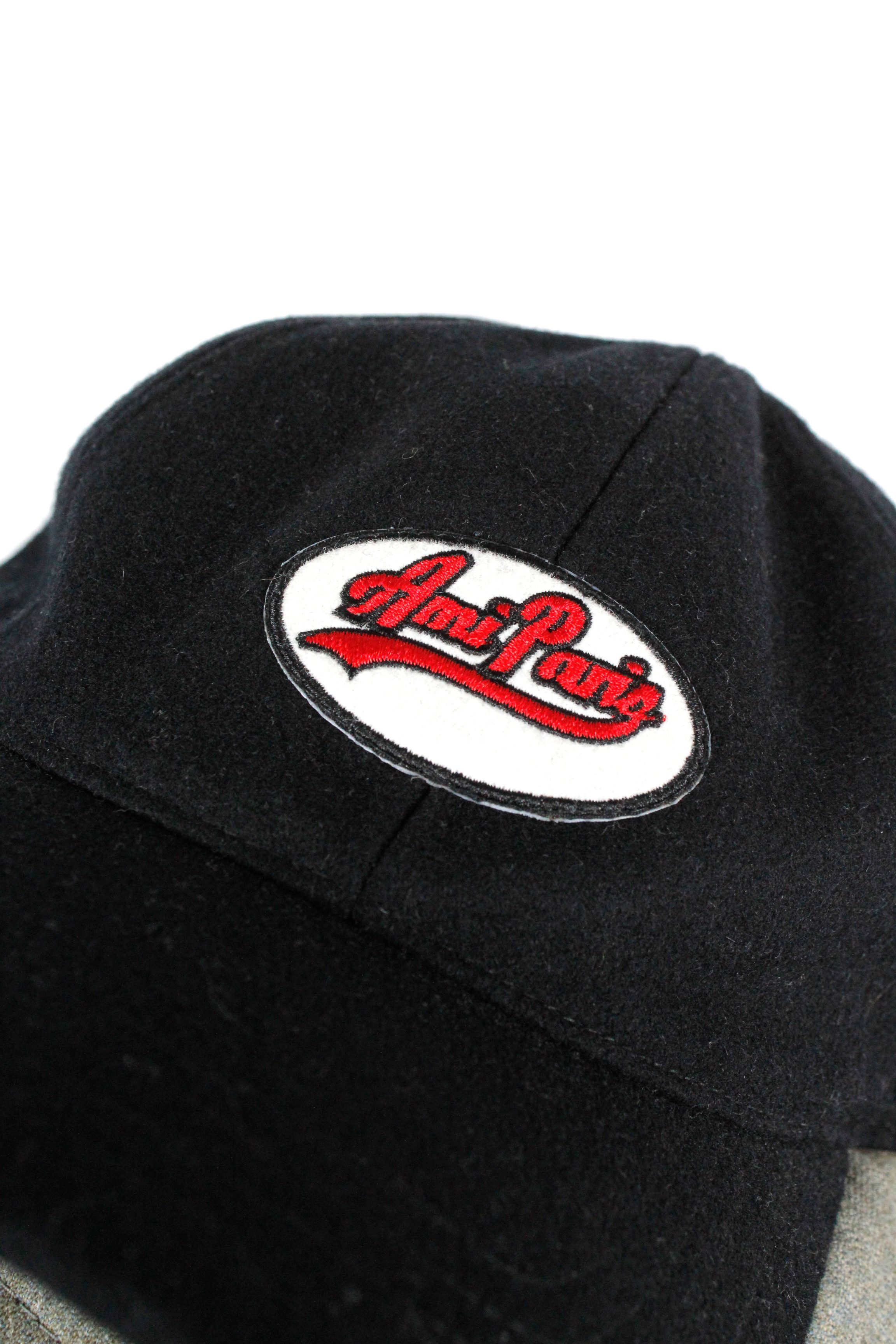 AMI AMI Paris Black Wool Logo Applique Cap Hat Size ONE SIZE - 6 Thumbnail