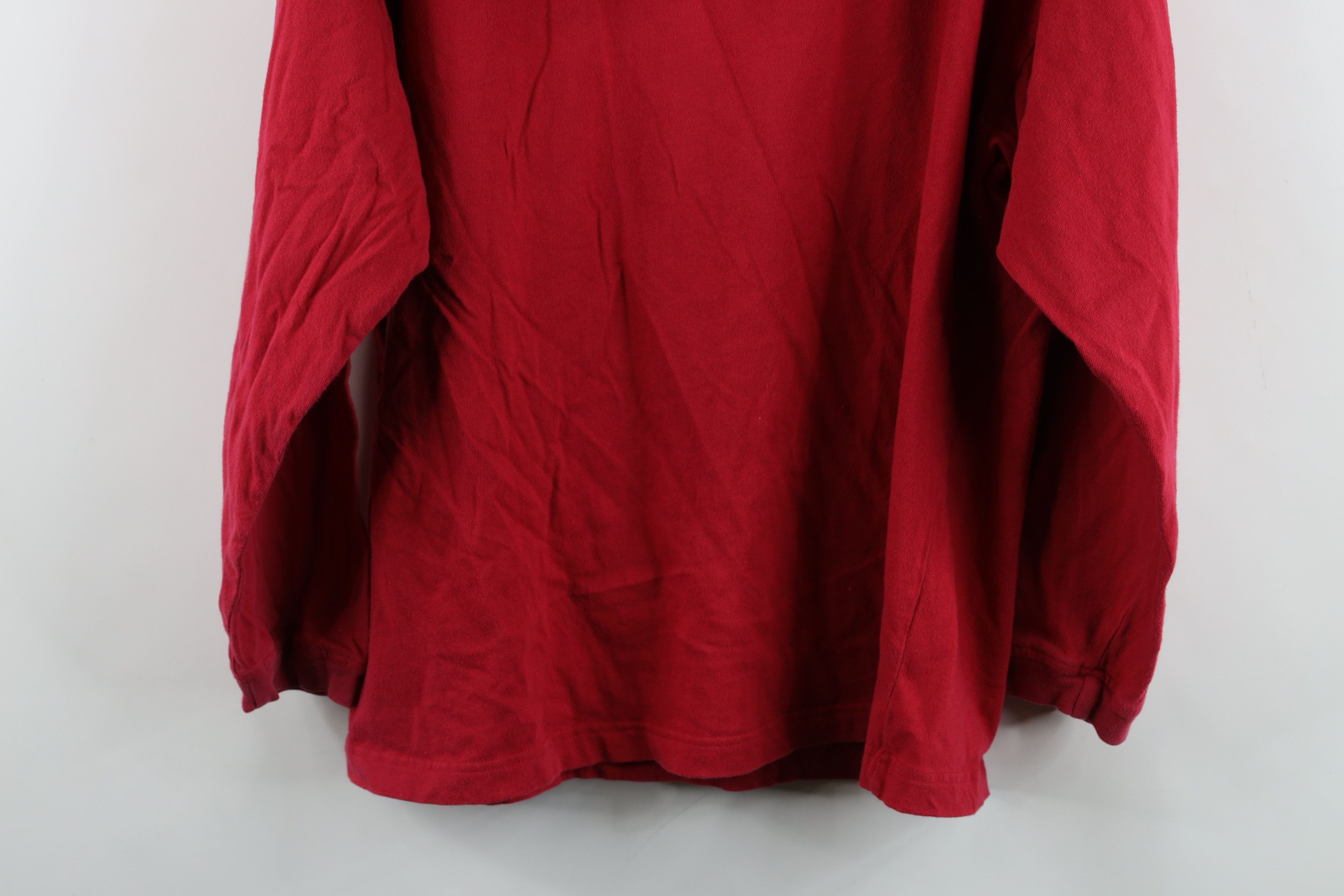 Esprit Vintage 90s Esprit Spell Out Baggy Hoodie T-Shirt Red USA Size M / US 6-8 / IT 42-44 - 10 Thumbnail