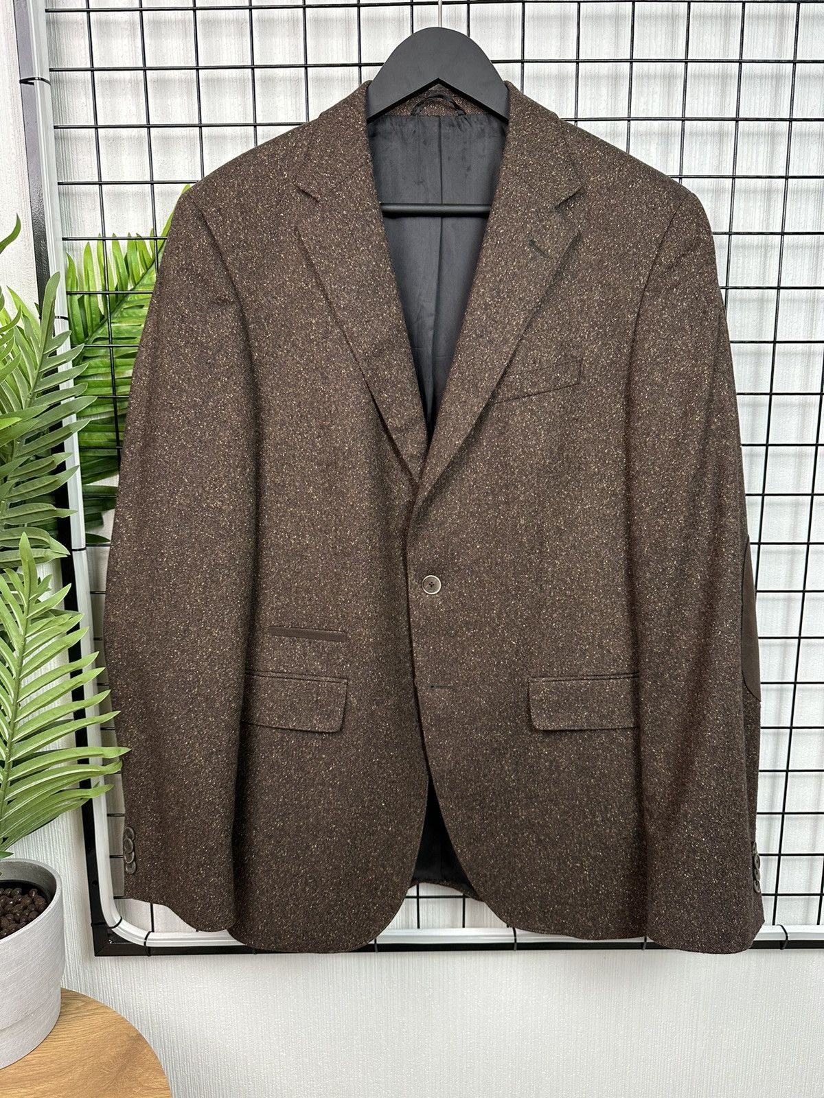 Hugo × Hugo Boss Hugo Boss luxury blazer jacket Men 40L size Brown L XL Size 40L - 1 Thumbnail