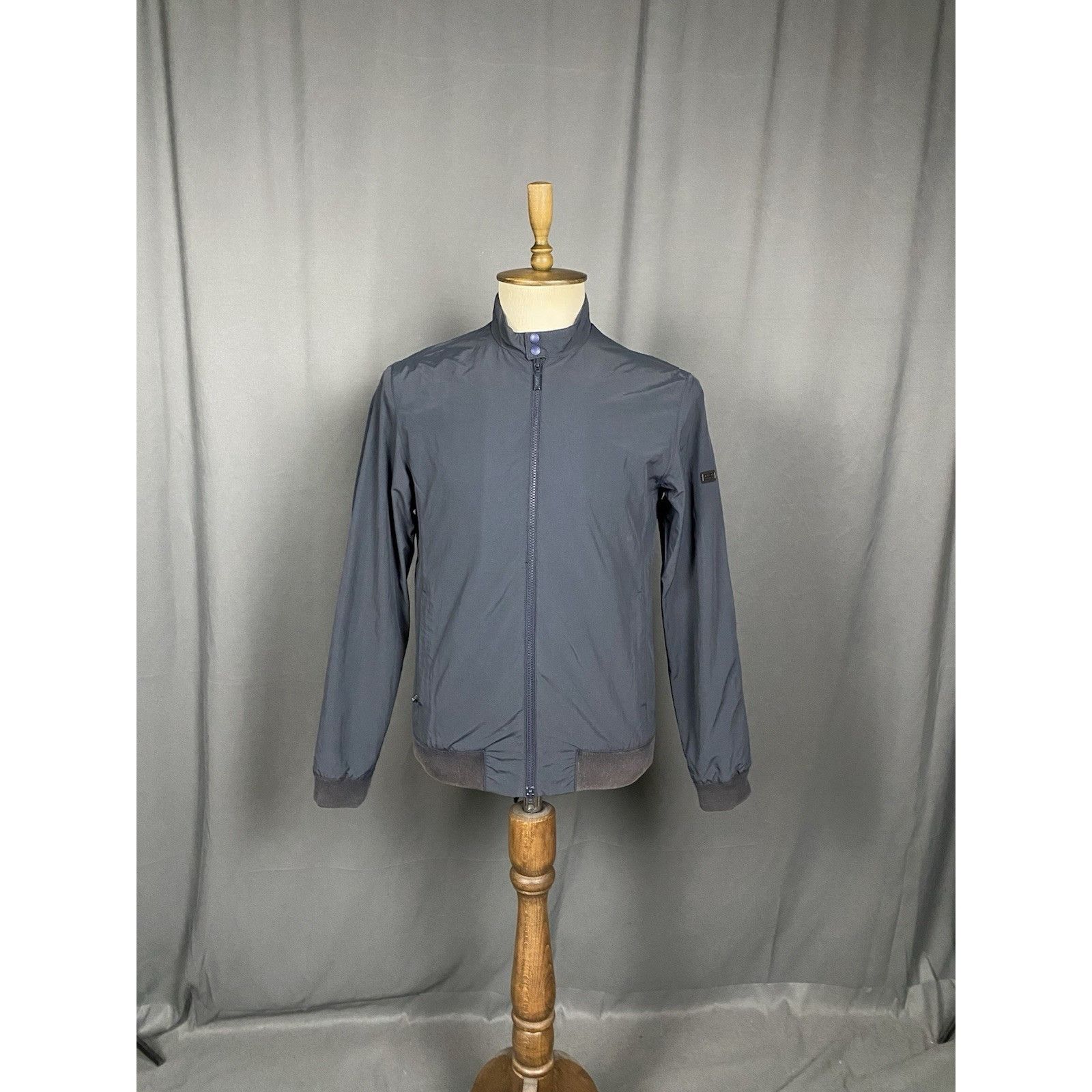 Barbour Barbour Int. Runnel Men's Blue High Neck Bomber Jacket Size Size US S / EU 44-46 / 1 - 4 Thumbnail