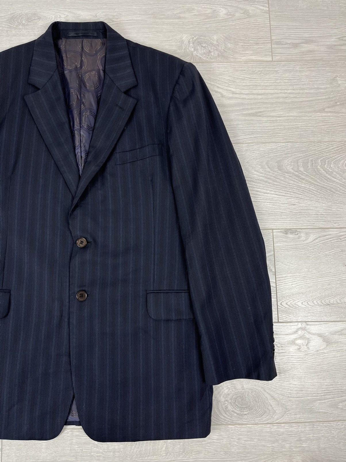 Paul Smith Paul Smith Vintage 2006 Blue Striped Wool Suit Blazer Pants Size 46R - 3 Thumbnail
