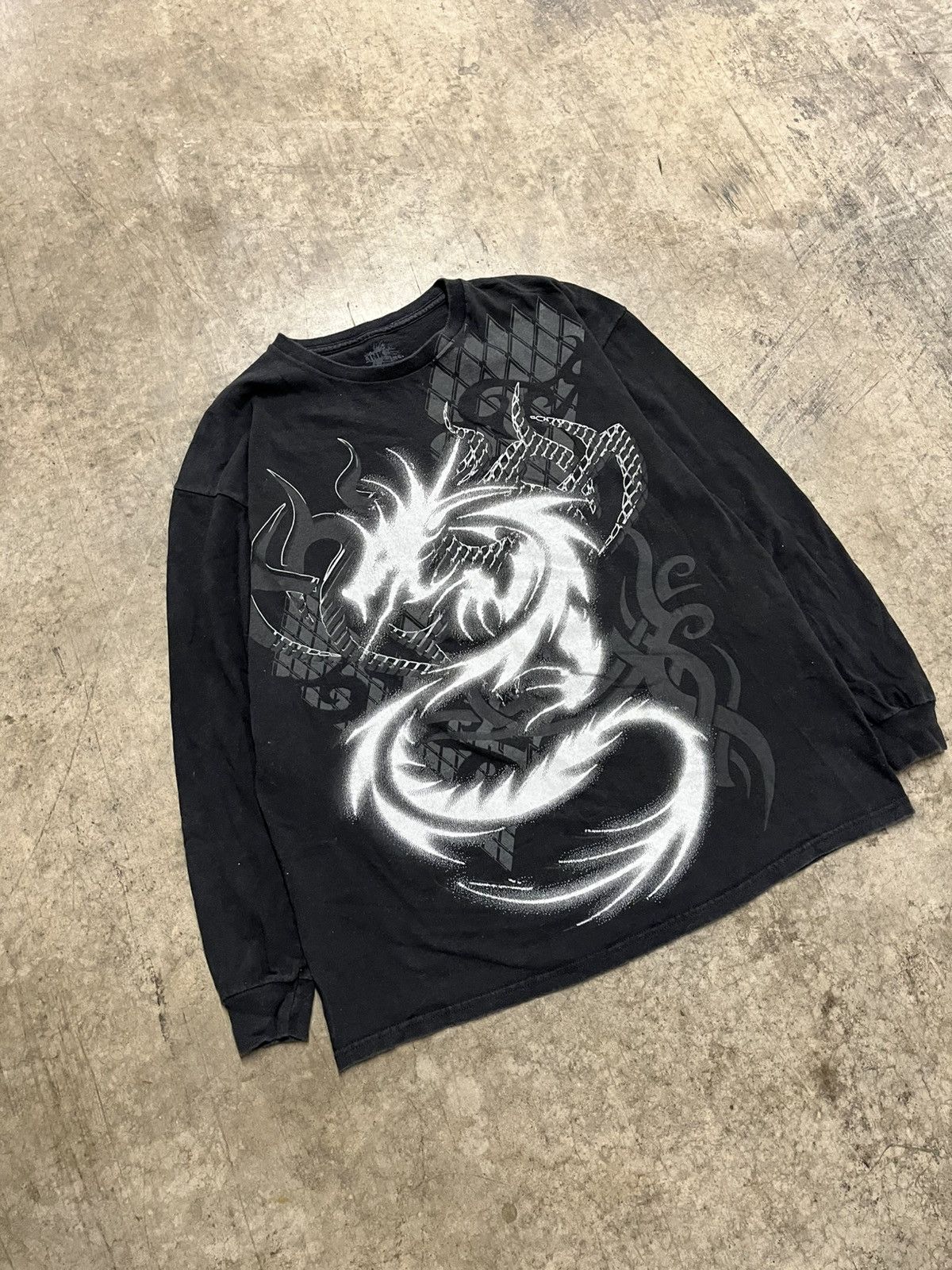 JNCO × Vintage Y2k Jnco style dragon longsleeve tee shirt hype rare skater Size US XL / EU 56 / 4 - 3 Thumbnail