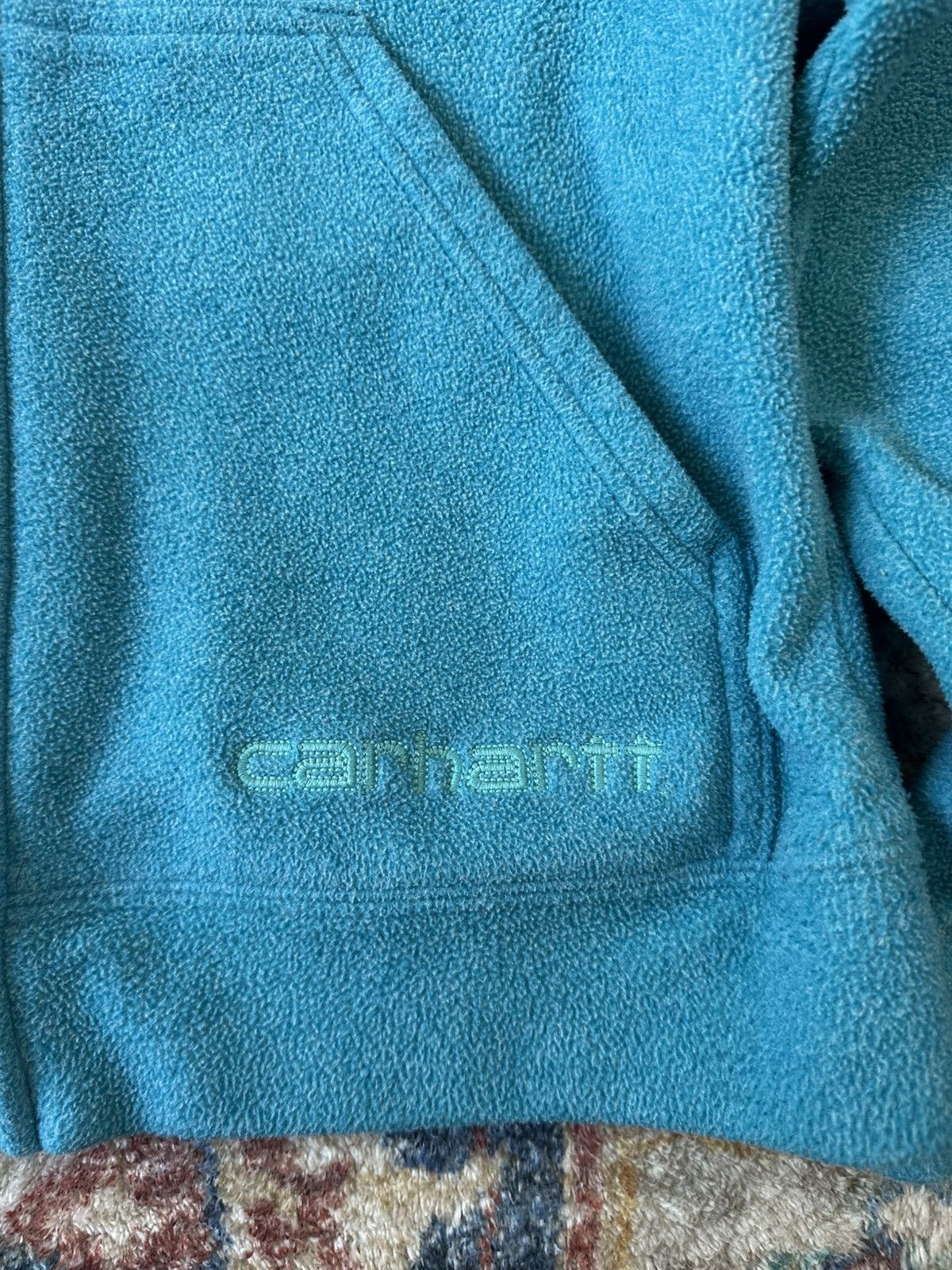 Carhartt Carhartt Blue Zip-up Fleece Hoodie Small Size S / US 4 / IT 40 - 4 Thumbnail